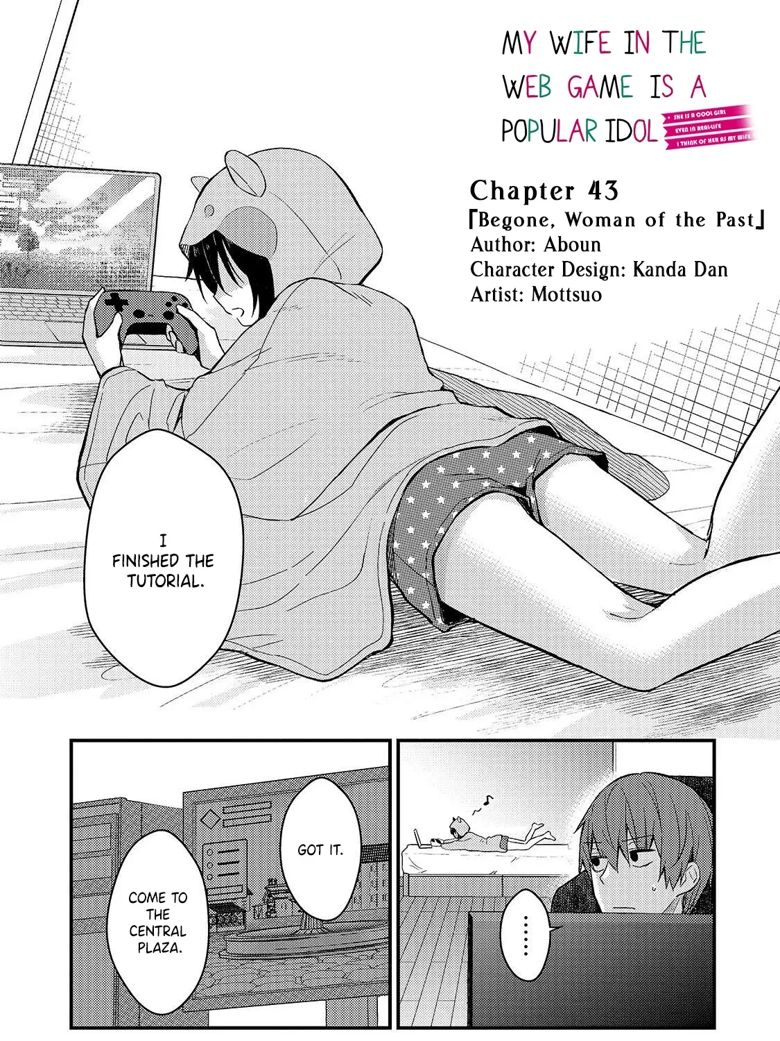 Netoge no Yome ga Ninki Idol Datta: Cool kei no Kanojo wa Genjitsu demo Yome no Tsumori de Iru Chapter 43 page 1 - 