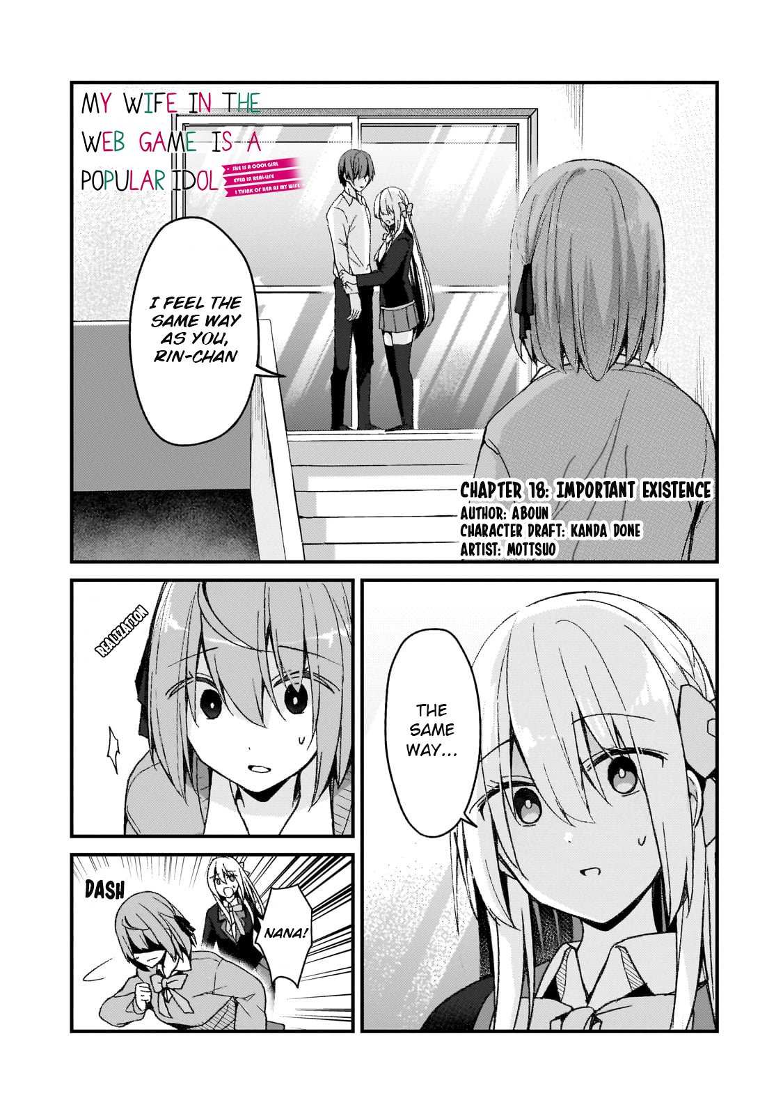 Netoge no Yome ga Ninki Idol datta ken ~Cool-kei no kanojo wa genjitsu demo yome no tsumori de iru~ Chapter 18 page 2 - 