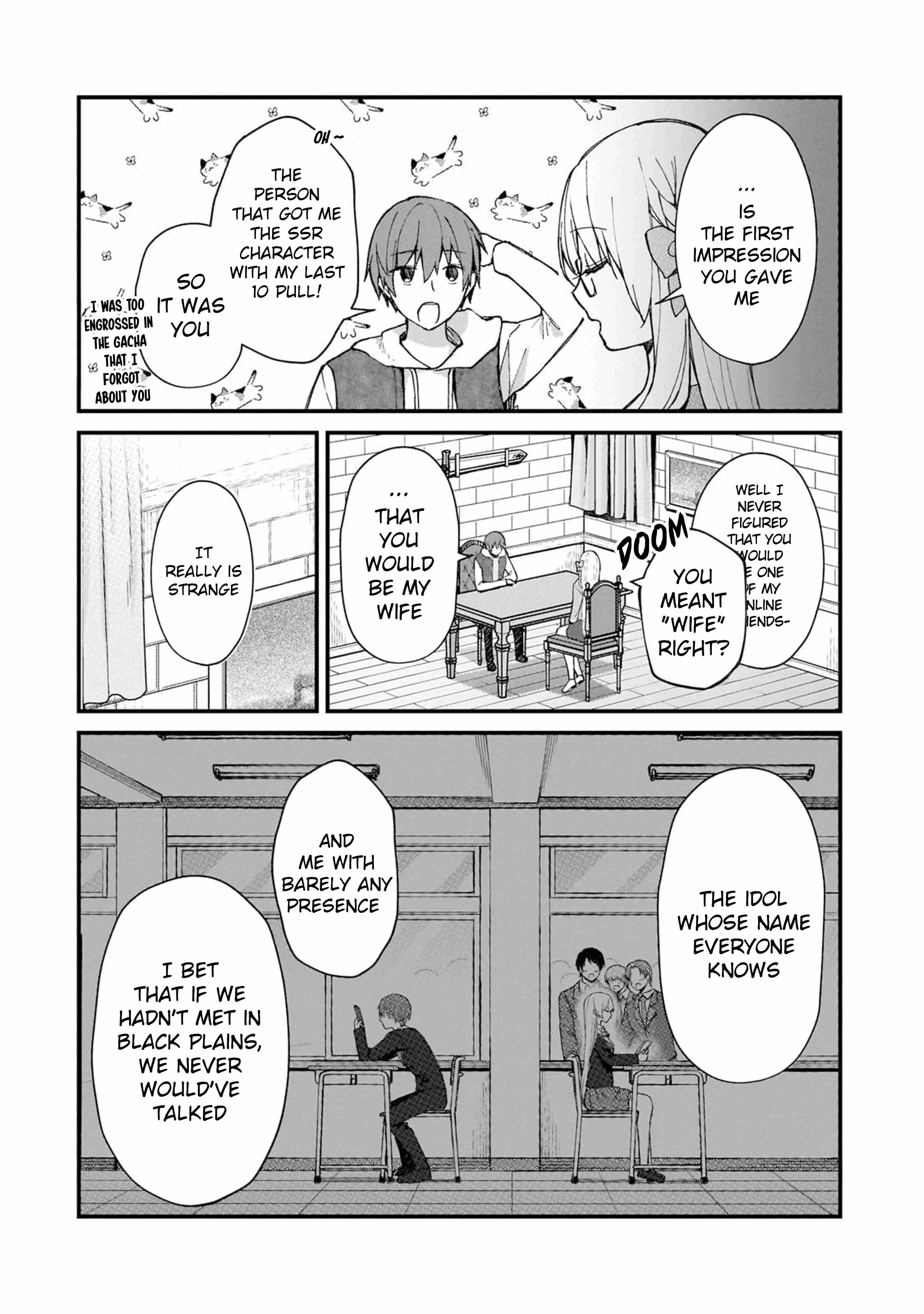 Netoge no Yome ga Ninki Idol datta ken ~Cool-kei no kanojo wa genjitsu demo yome no tsumori de iru~ Chapter 31 page 6 - 