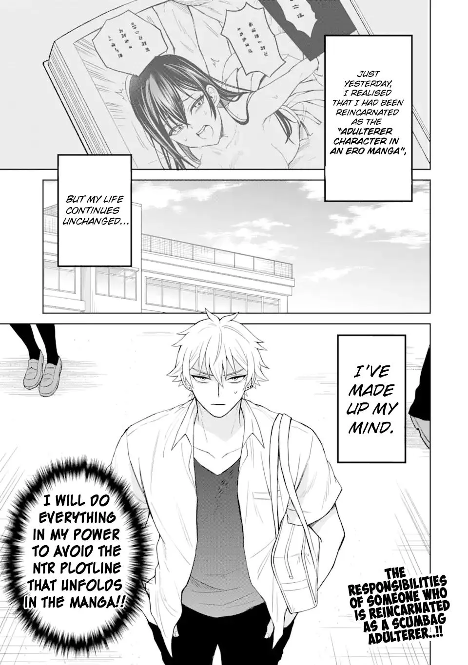 Netorare no Kuzu Otoko ni Tensei Shita Hazu ga Heroine ga Yottekuru Ken Chapter 2 page 1 - 