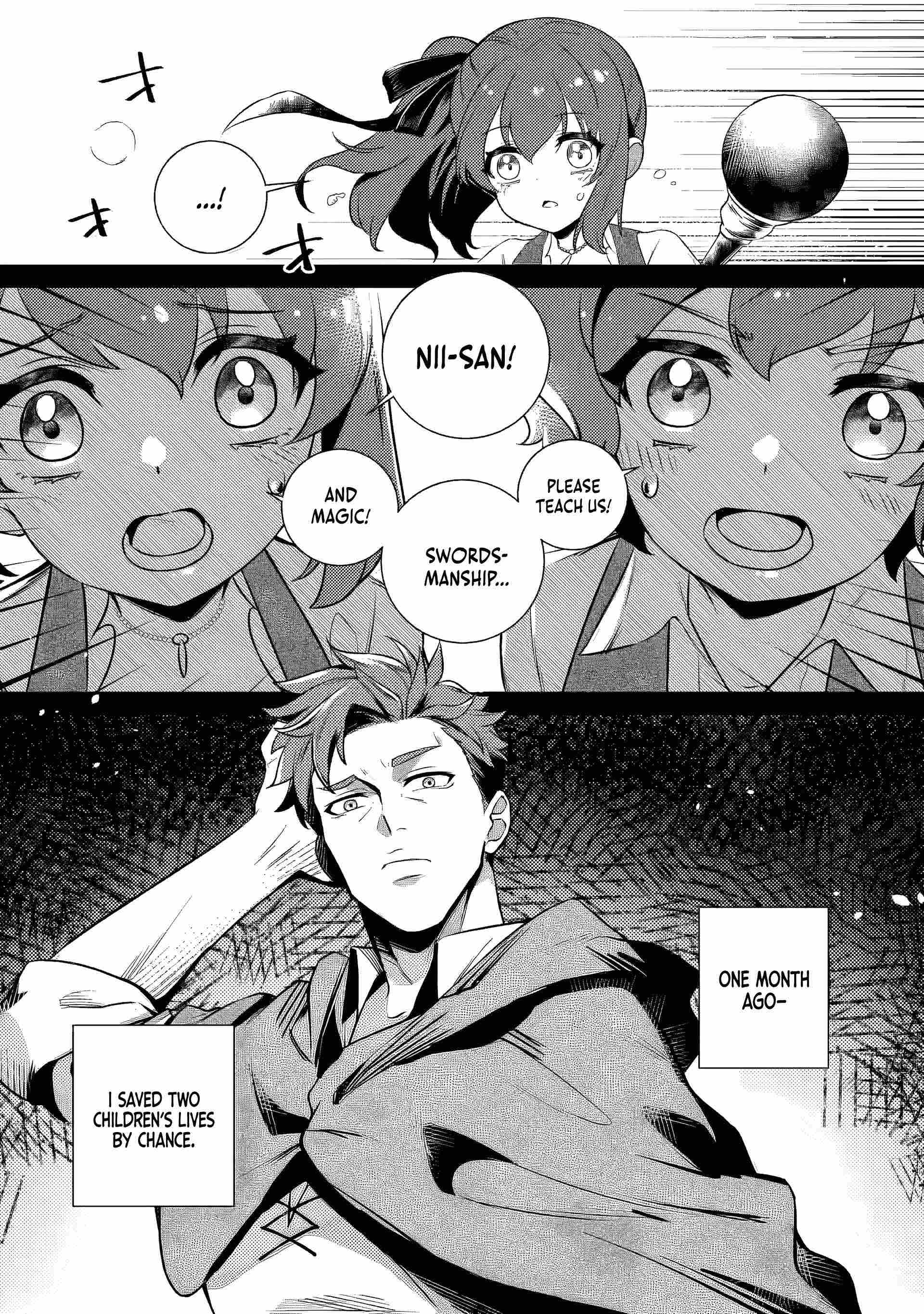 Netorare Tsuihōsareta Saikyō Kishi Danchō No Ossan, Katainaka De Eiyū Ni Matsuriagerareru Chapter 2.1 page 9 - 