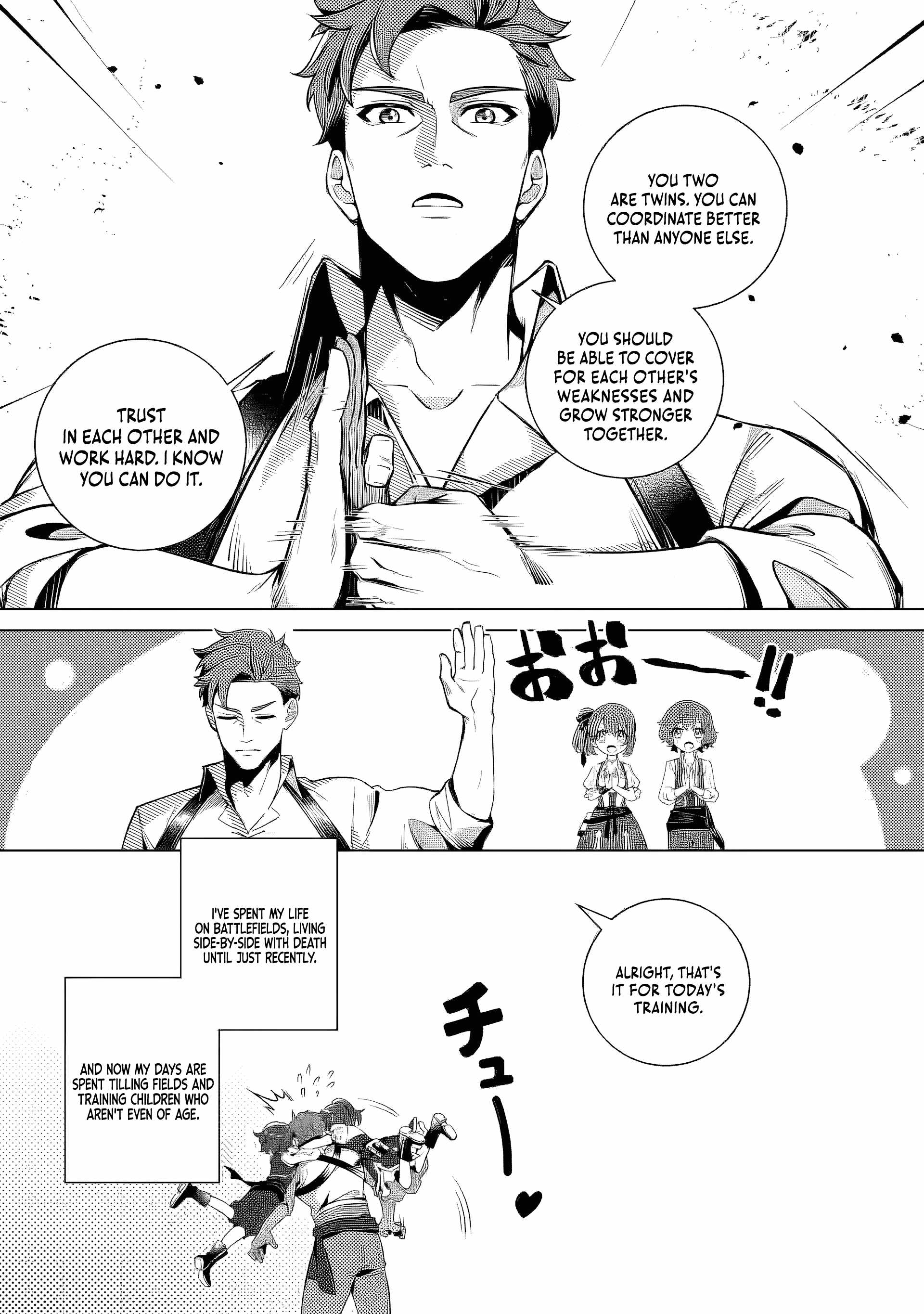 Netorare Tsuihōsareta Saikyō Kishi Danchō No Ossan, Katainaka De Eiyū Ni Matsuriagerareru Chapter 2.2 page 6 - 