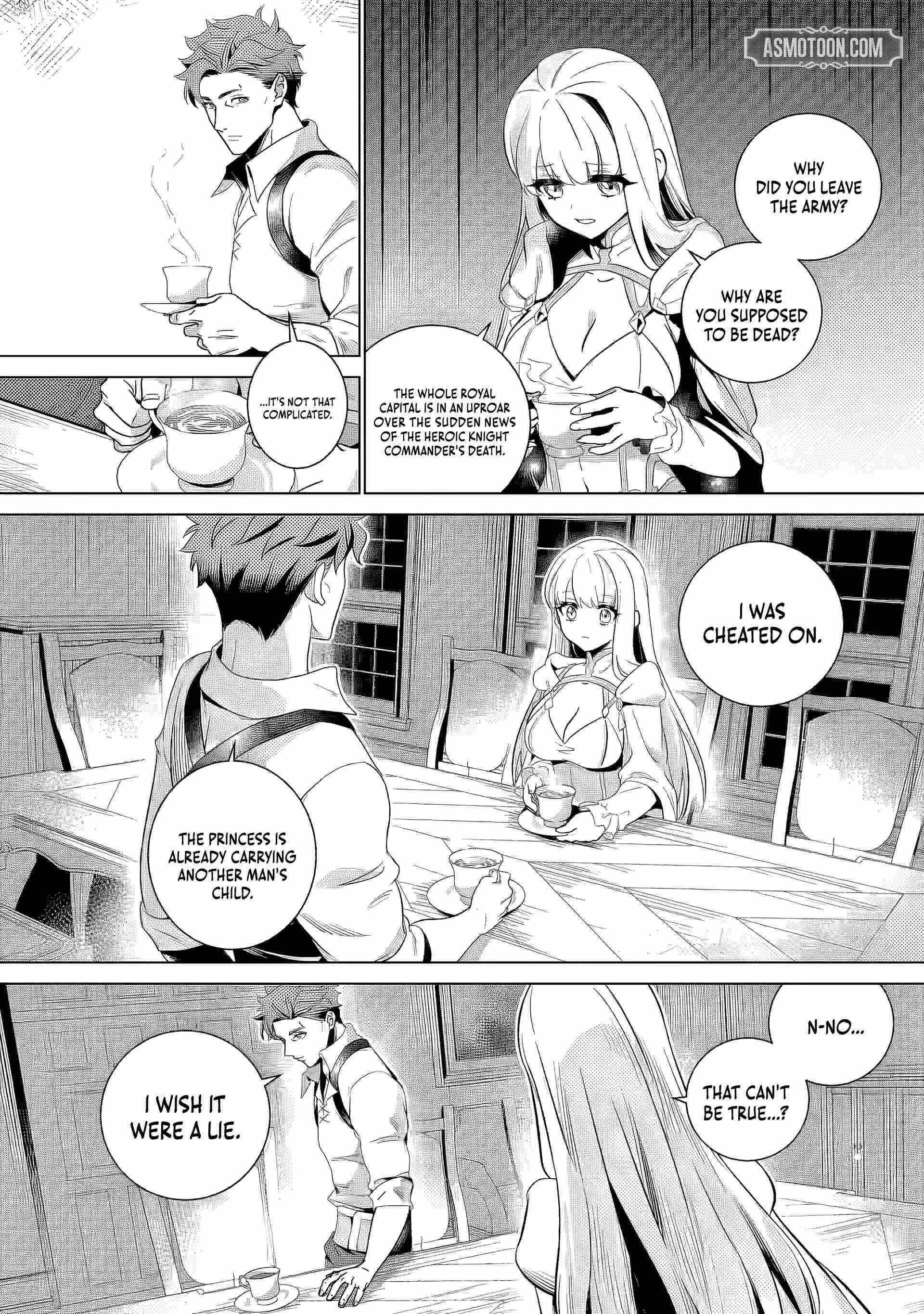 Netorare Tsuihōsareta Saikyō Kishi Danchō No Ossan, Katainaka De Eiyū Ni Matsuriagerareru Chapter 2.3 page 3 - 