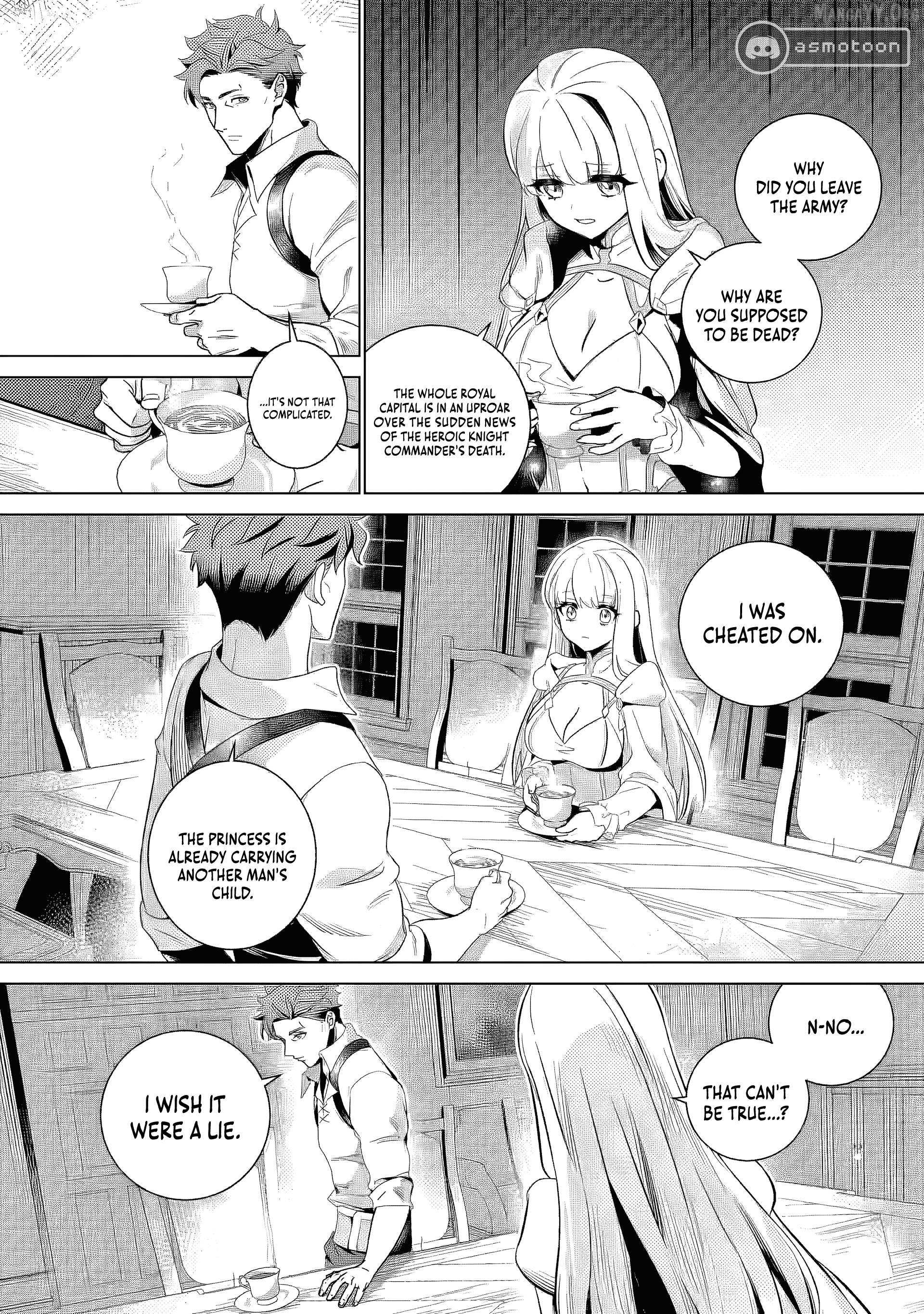Netorare Tsuihōsareta Saikyō Kishi Danchō No Ossan, Katainaka De Eiyū Ni Matsuriagerareru Chapter 2 page 22 - 
