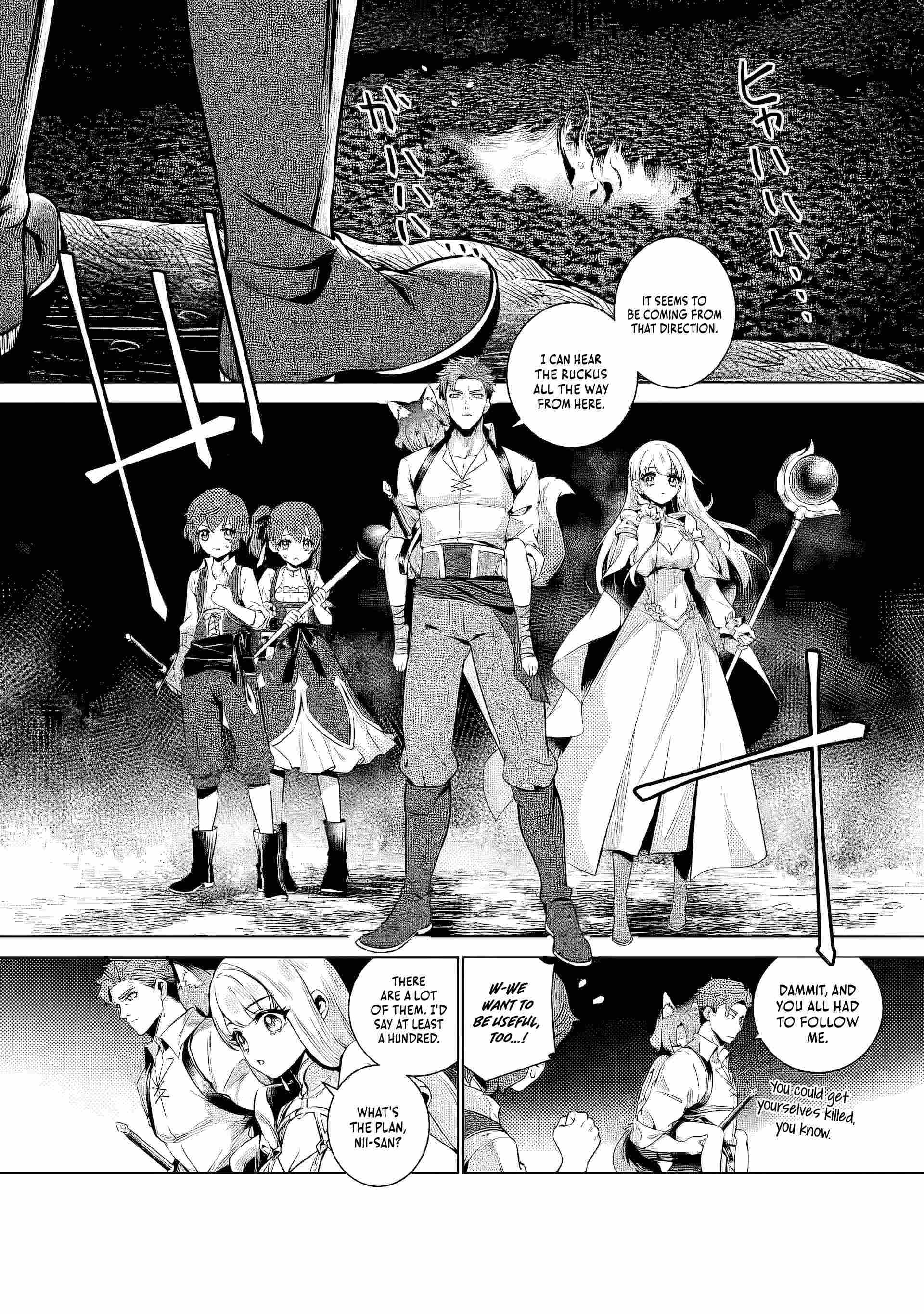 Netorare Tsuihōsareta Saikyō Kishi Danchō No Ossan, Katainaka De Eiyū Ni Matsuriagerareru Chapter 3.1 page 10 - 