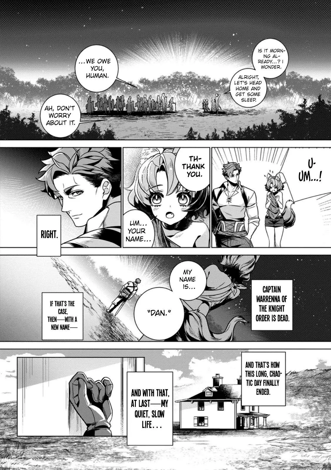 Netorare Tsuihōsareta Saikyō Kishi Danchō No Ossan, Katainaka De Eiyū Ni Matsuriagerareru Chapter 3 page 33 - 