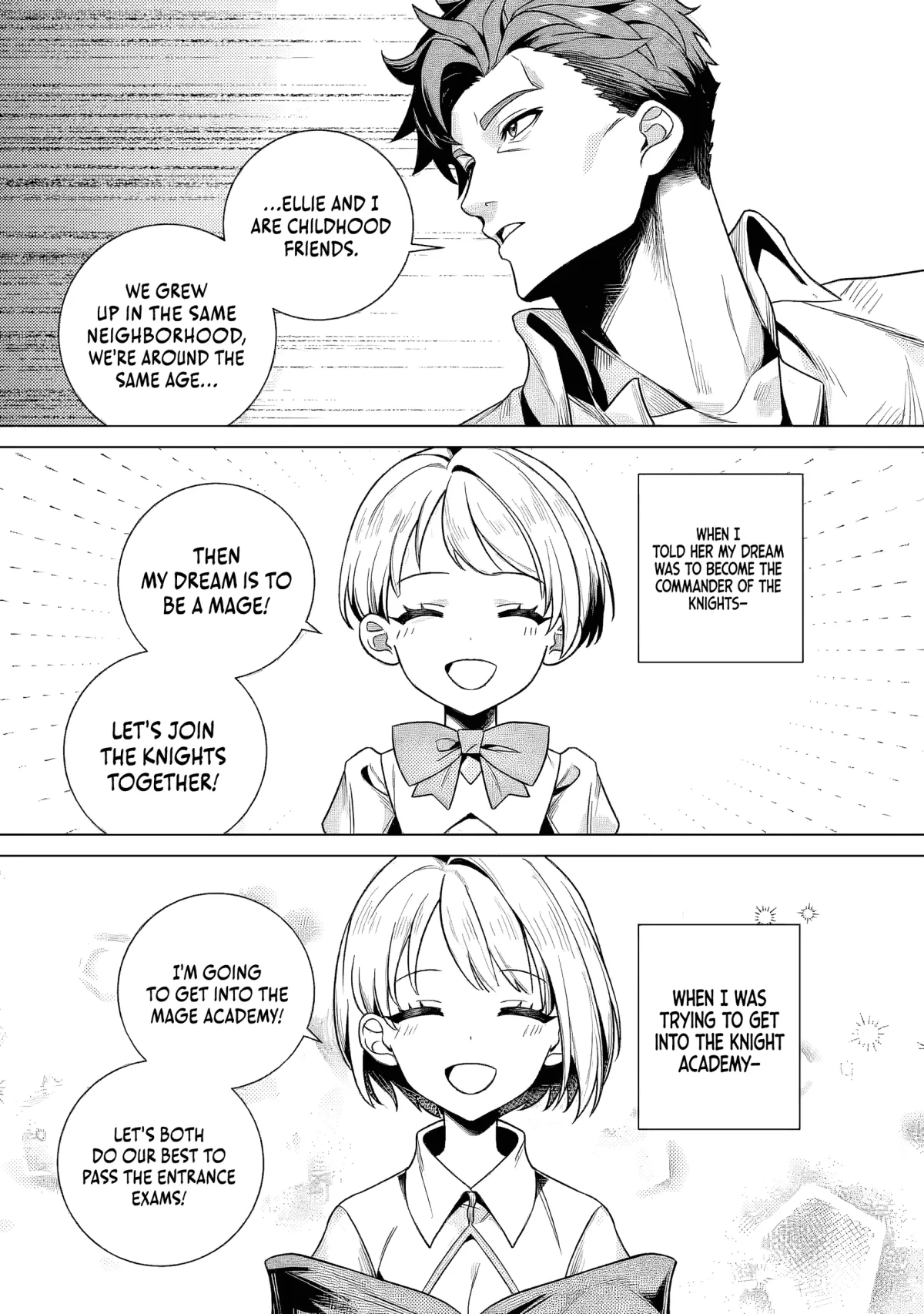 Netorare Tsuihōsareta Saikyō Kishi Danchō No Ossan, Katainaka De Eiyū Ni Matsuriagerareru Chapter 4.1 page 9 - 