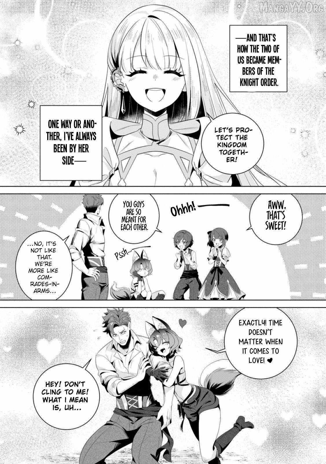 Netorare Tsuihōsareta Saikyō Kishi Danchō No Ossan, Katainaka De Eiyū Ni Matsuriagerareru Chapter 4 page 9 - 