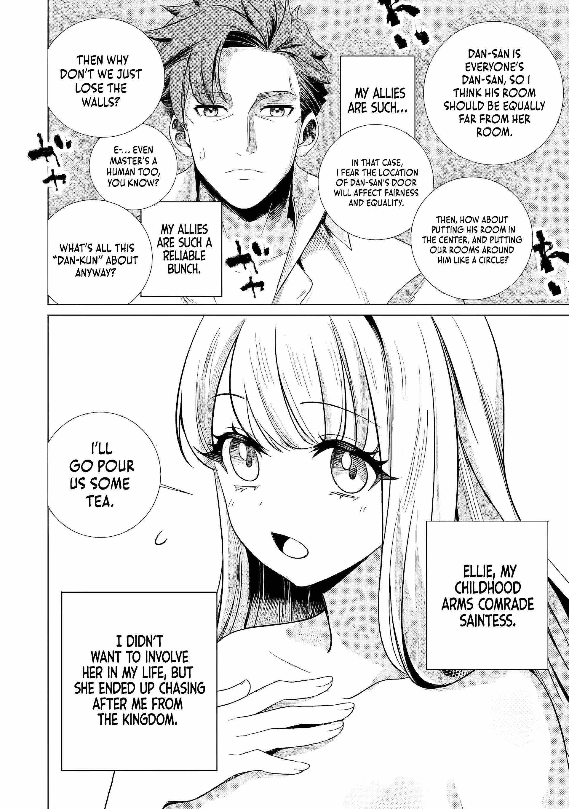 Netorare Tsuihōsareta Saikyō Kishi Danchō No Ossan, Katainaka De Eiyū Ni Matsuriagerareru Chapter 6.1 page 4 - 