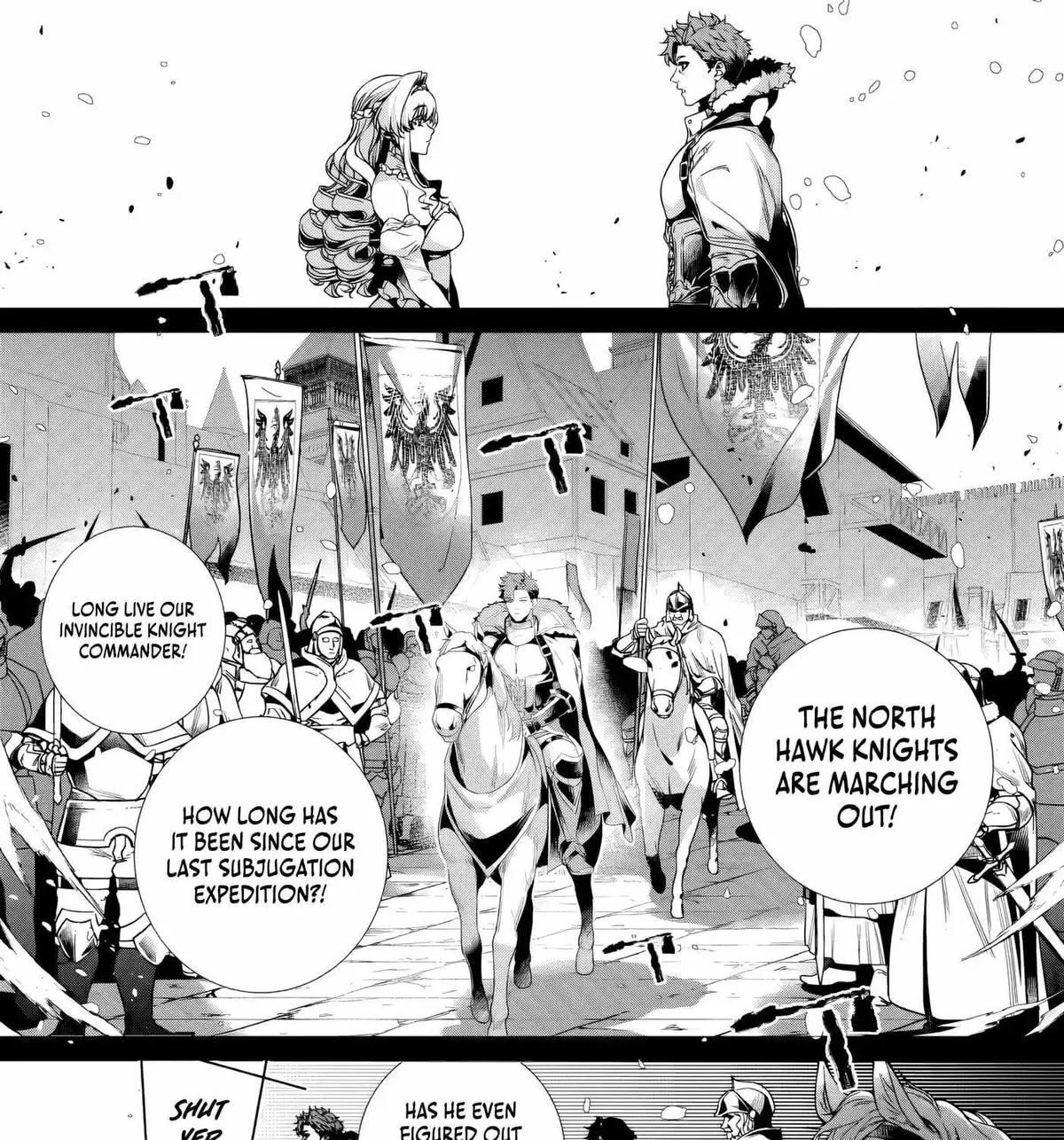 Netorare Tsuihōsareta Saikyō Kishi Danchō No Ossan, Katainaka De Eiyū Ni Matsuriagerareru Chapter 8 page 48 - 