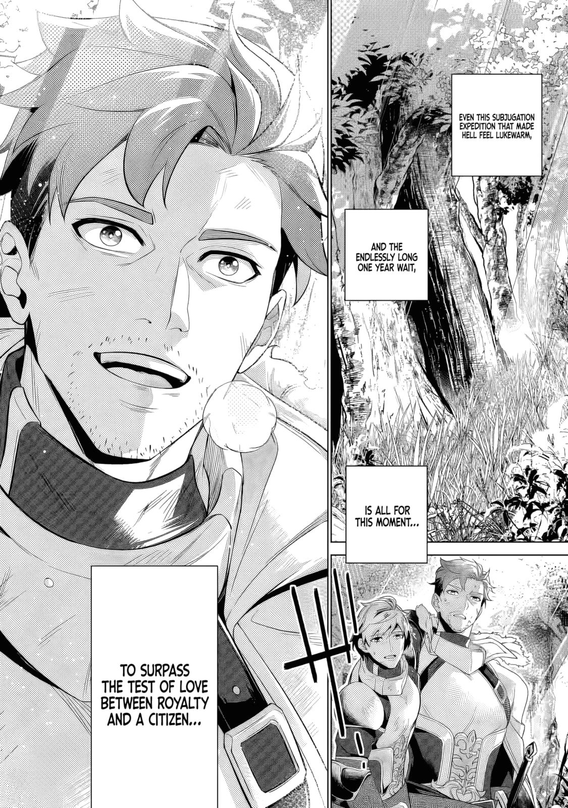 Netorare Tsuihou sareta Saikyou Kishi Danchou no Ossan, Katainaka de Eiyuu ni Matsuriagerareru Chapter 1 page 12 - 