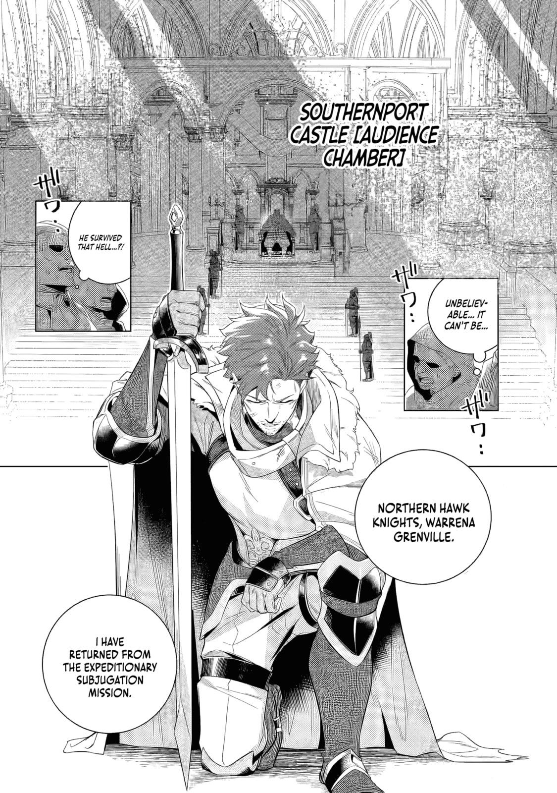 Netorare Tsuihou sareta Saikyou Kishi Danchou no Ossan, Katainaka de Eiyuu ni Matsuriagerareru Chapter 1 page 16 - 