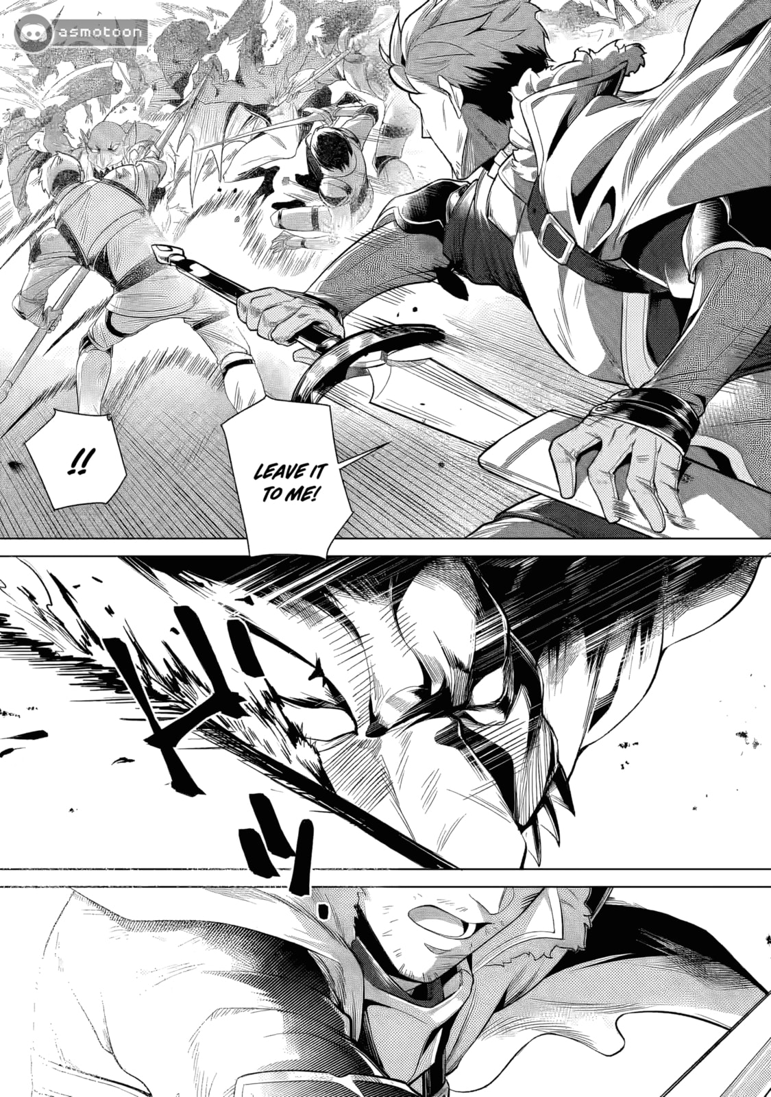 Netorare Tsuihou sareta Saikyou Kishi Danchou no Ossan, Katainaka de Eiyuu ni Matsuriagerareru Chapter 1 page 3 - 
