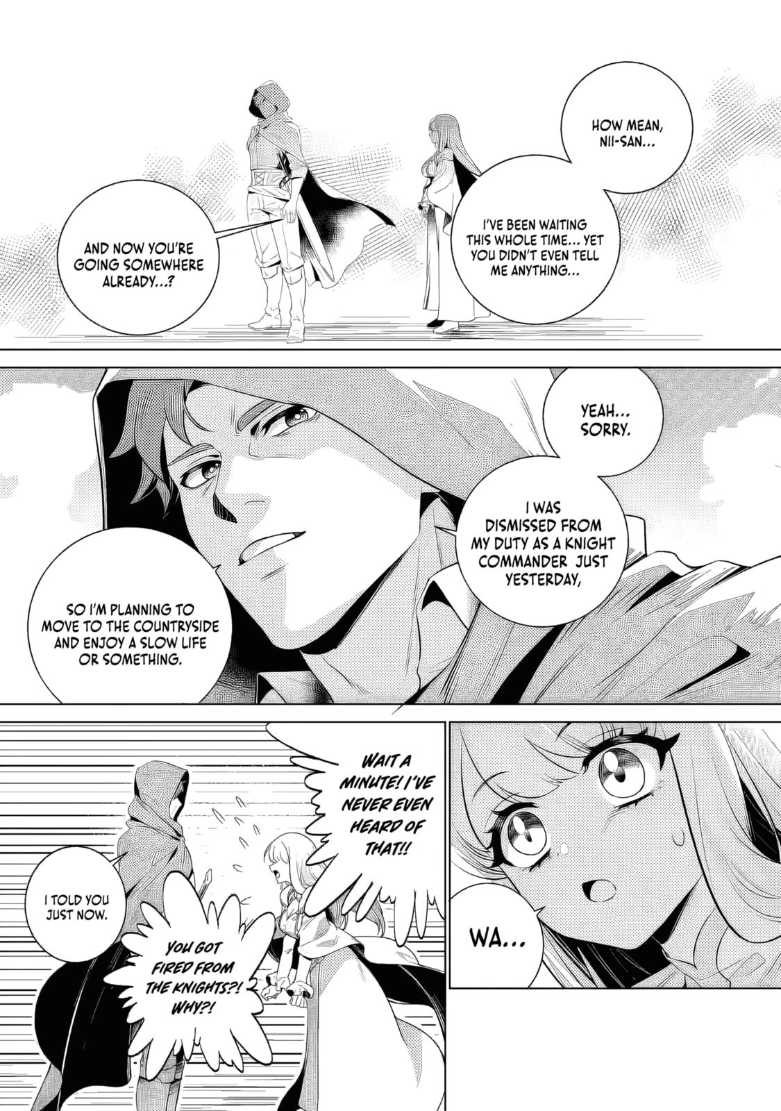 Netorare Tsuihou sareta Saikyou Kishi Danchou no Ossan, Katainaka de Eiyuu ni Matsuriagerareru Chapter 1 page 30 - 
