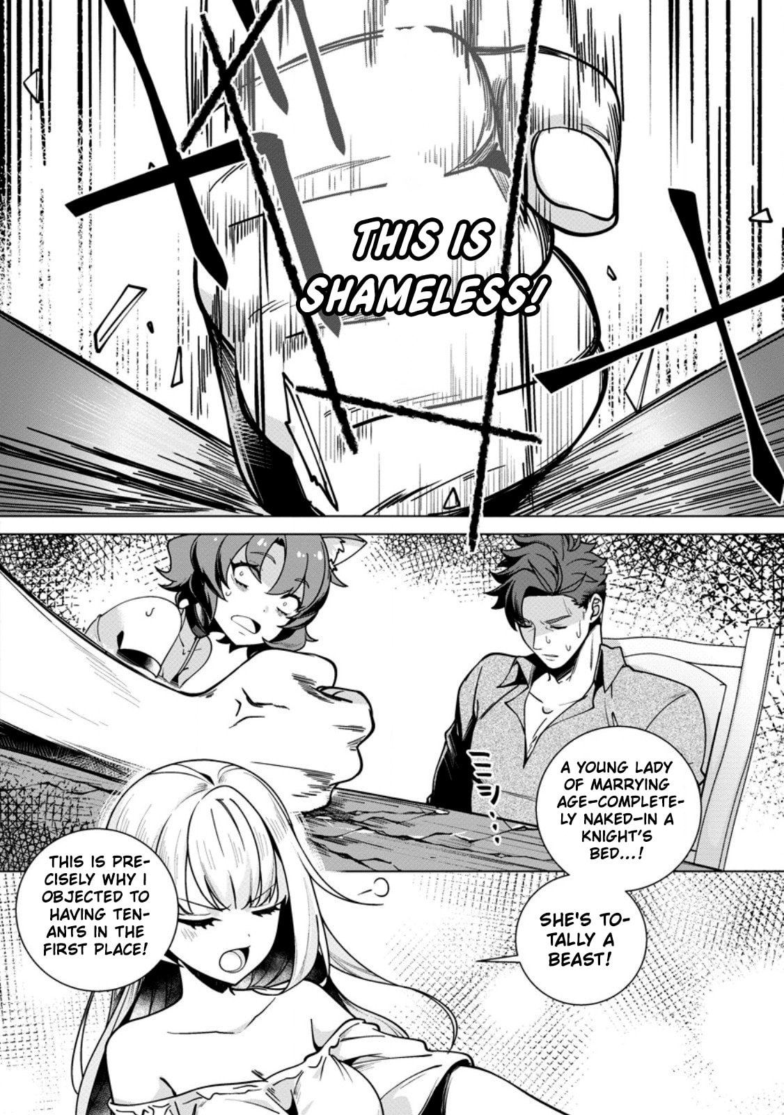 Netorare Tsuihou sareta Saikyou Kishi Danchou no Ossan, Katainaka de Eiyuu ni Matsuriagerareru Chapter 4 page 4 - 