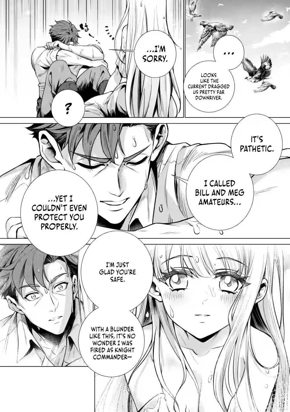 Netorare Tsuihou sareta Saikyou Kishi Danchou no Ossan, Katainaka de Eiyuu ni Matsuriagerareru Chapter 7.3 page 3 - 