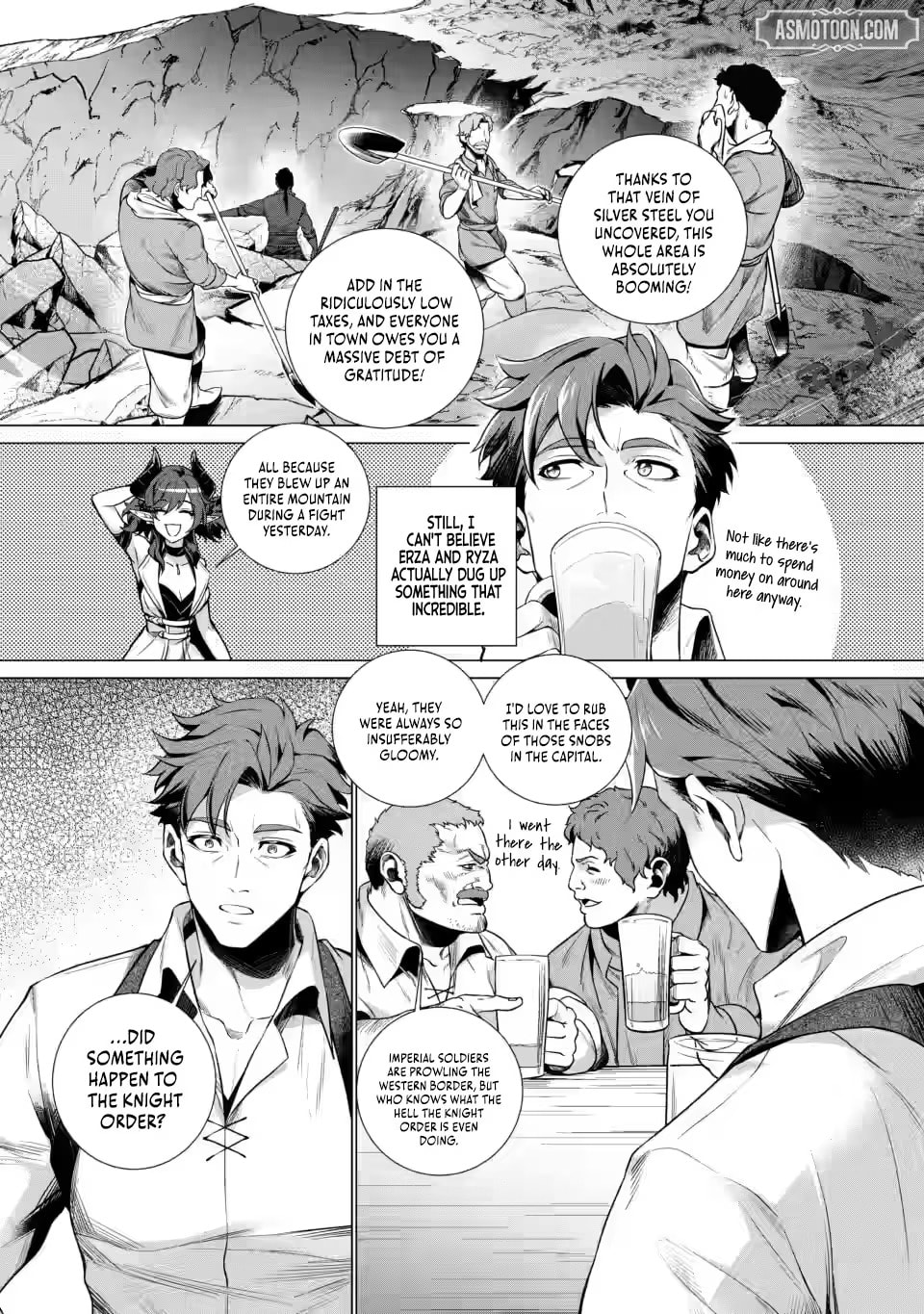 Netorare Tsuihou sareta Saikyou Kishi Danchou no Ossan, Katainaka de Eiyuu ni Matsuriagerareru Chapter 7.3 page 10 - 
