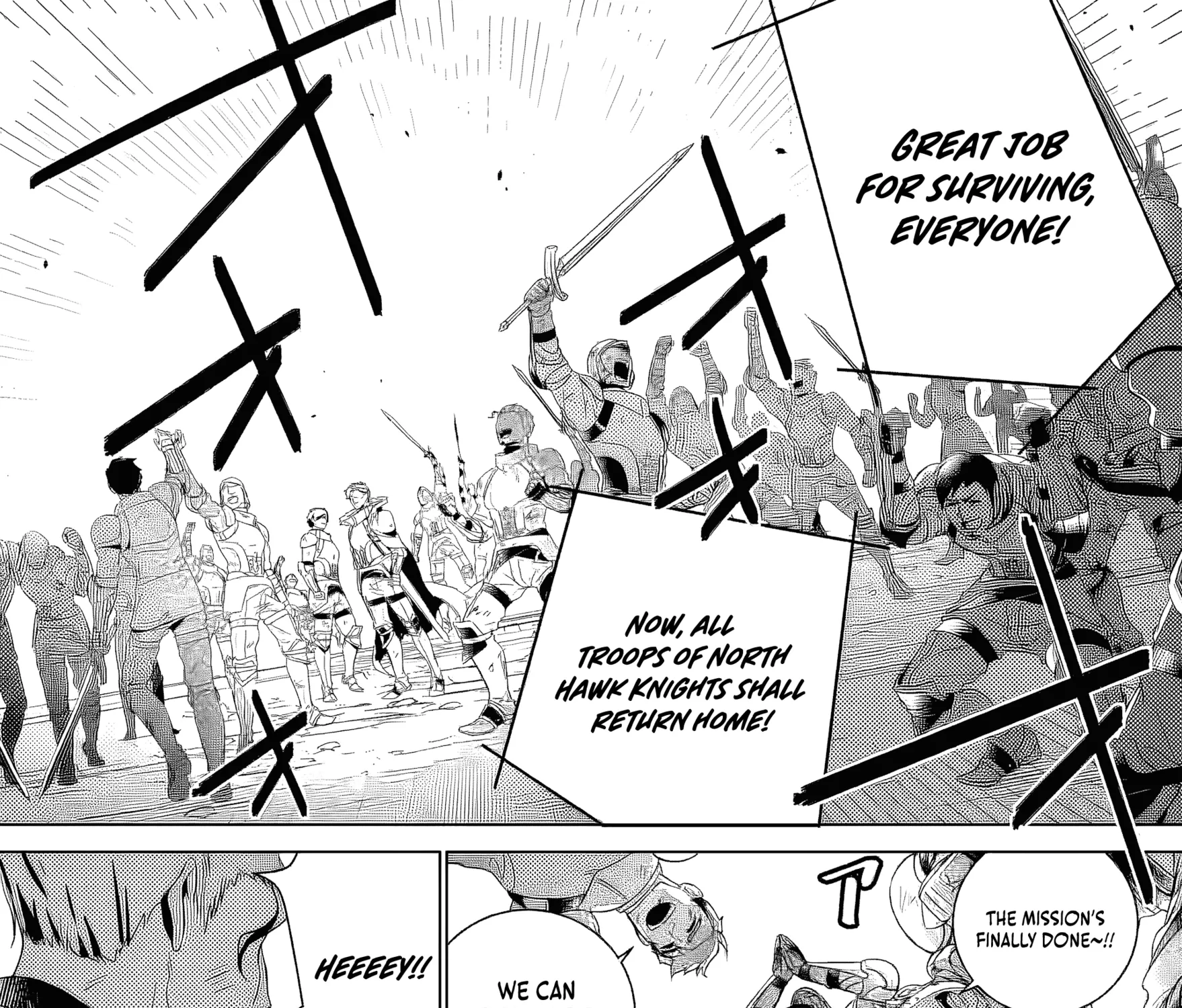Netorare Tsuihousareta Saikyou Kishi Danchou no Ossan, Katainaka de Eiyuu ni Matsuriagerareru Chapter 1.1 page 18 - 