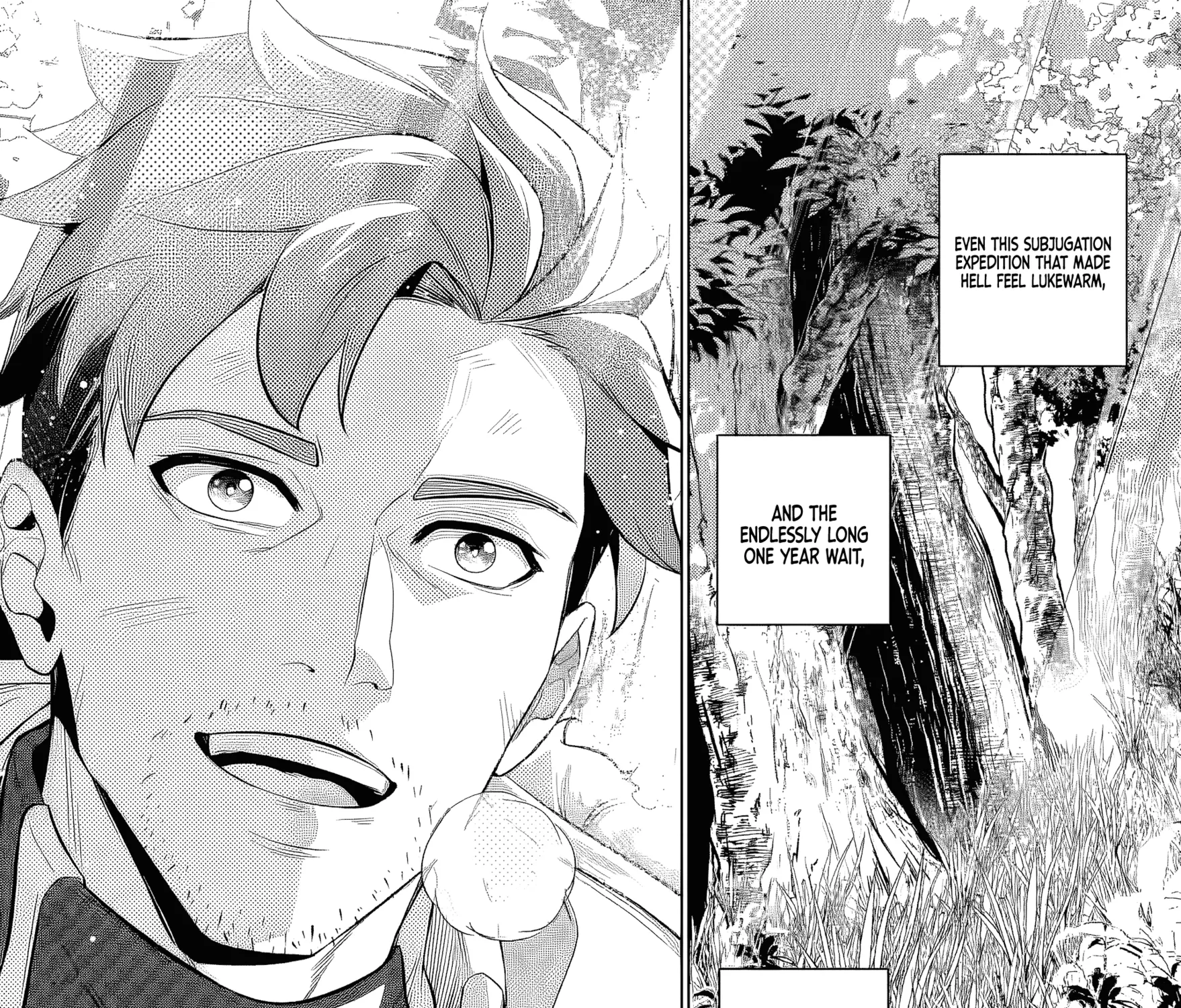 Netorare Tsuihousareta Saikyou Kishi Danchou no Ossan, Katainaka de Eiyuu ni Matsuriagerareru Chapter 1.1 page 22 - 
