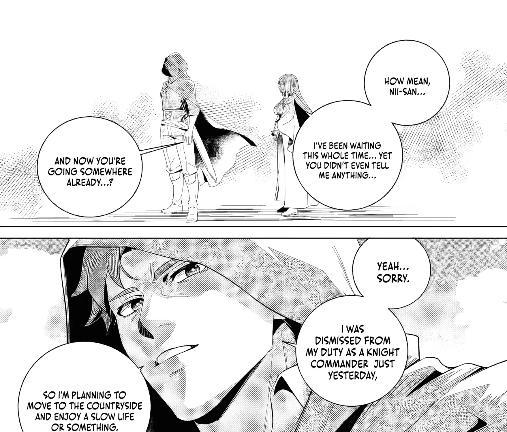 Netorare Tsuihousareta Saikyou Kishi Danchou no Ossan, Katainaka de Eiyuu ni Matsuriagerareru Chapter 1.2 page 28 - 