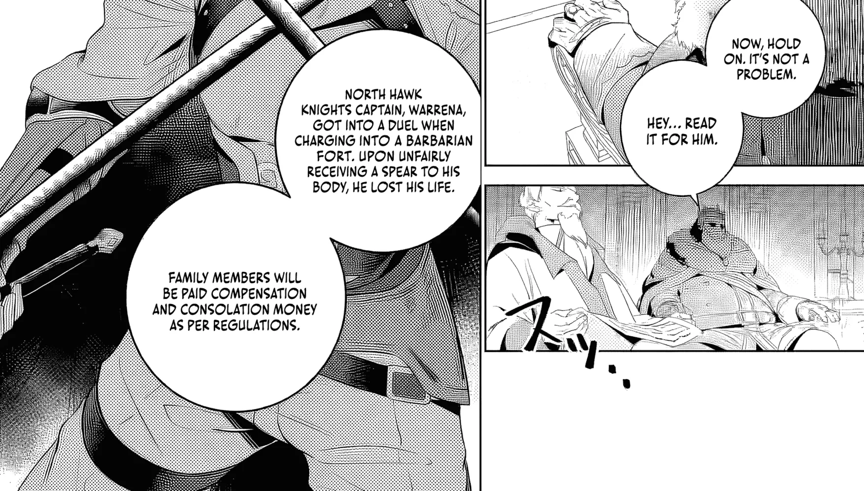 Netorare Tsuihousareta Saikyou Kishi Danchou no Ossan, Katainaka de Eiyuu ni Matsuriagerareru Chapter 1 page 37 - 