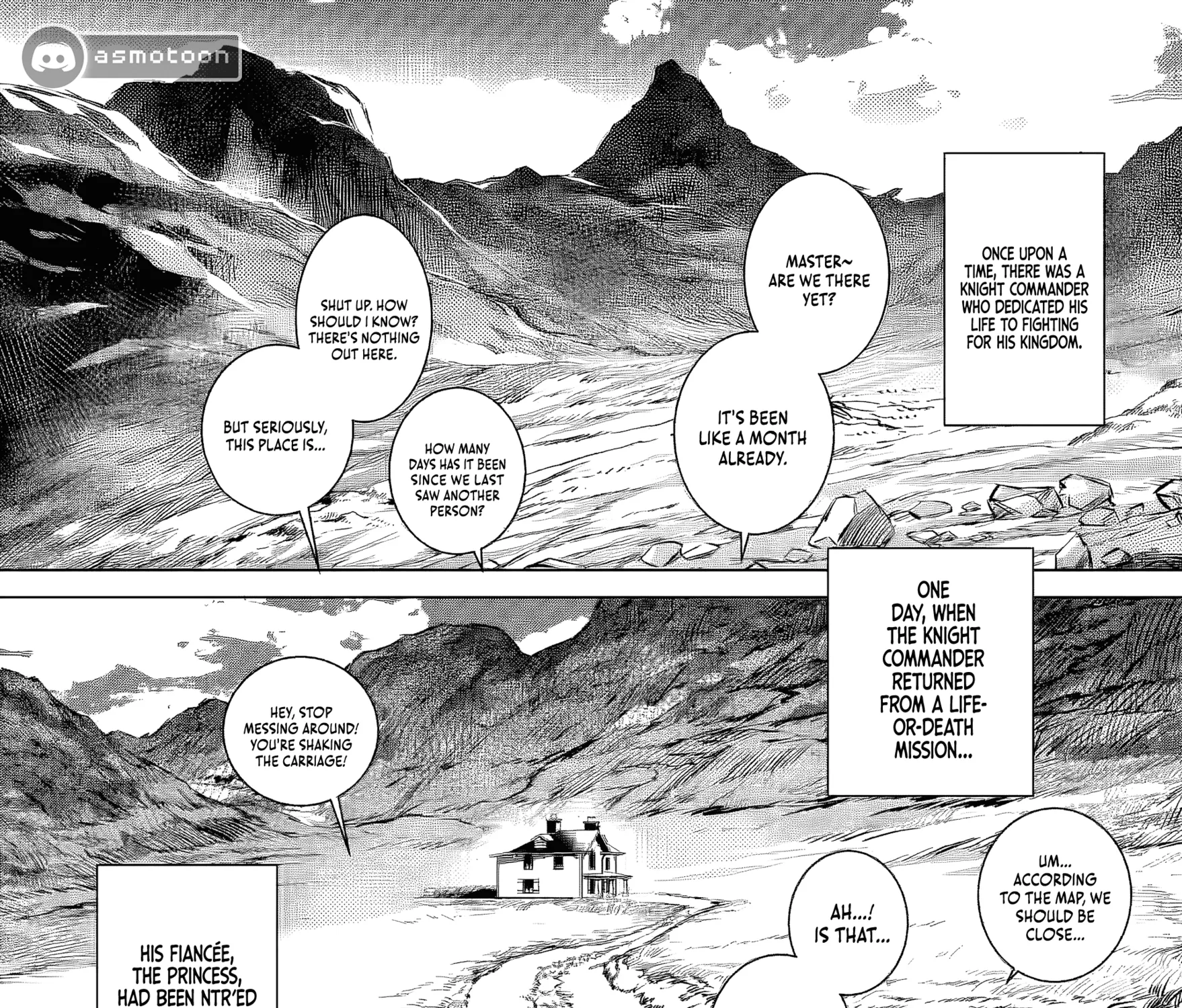 Netorare Tsuihousareta Saikyou Kishi Danchou no Ossan, Katainaka de Eiyuu ni Matsuriagerareru Chapter 2 page 2 - 