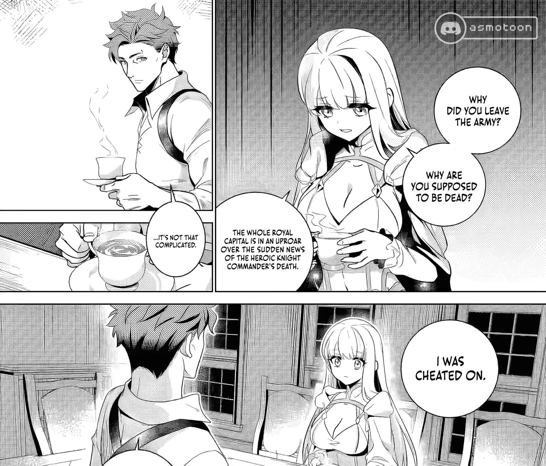 Netorare Tsuihousareta Saikyou Kishi Danchou no Ossan, Katainaka de Eiyuu ni Matsuriagerareru Chapter 2 page 42 - 