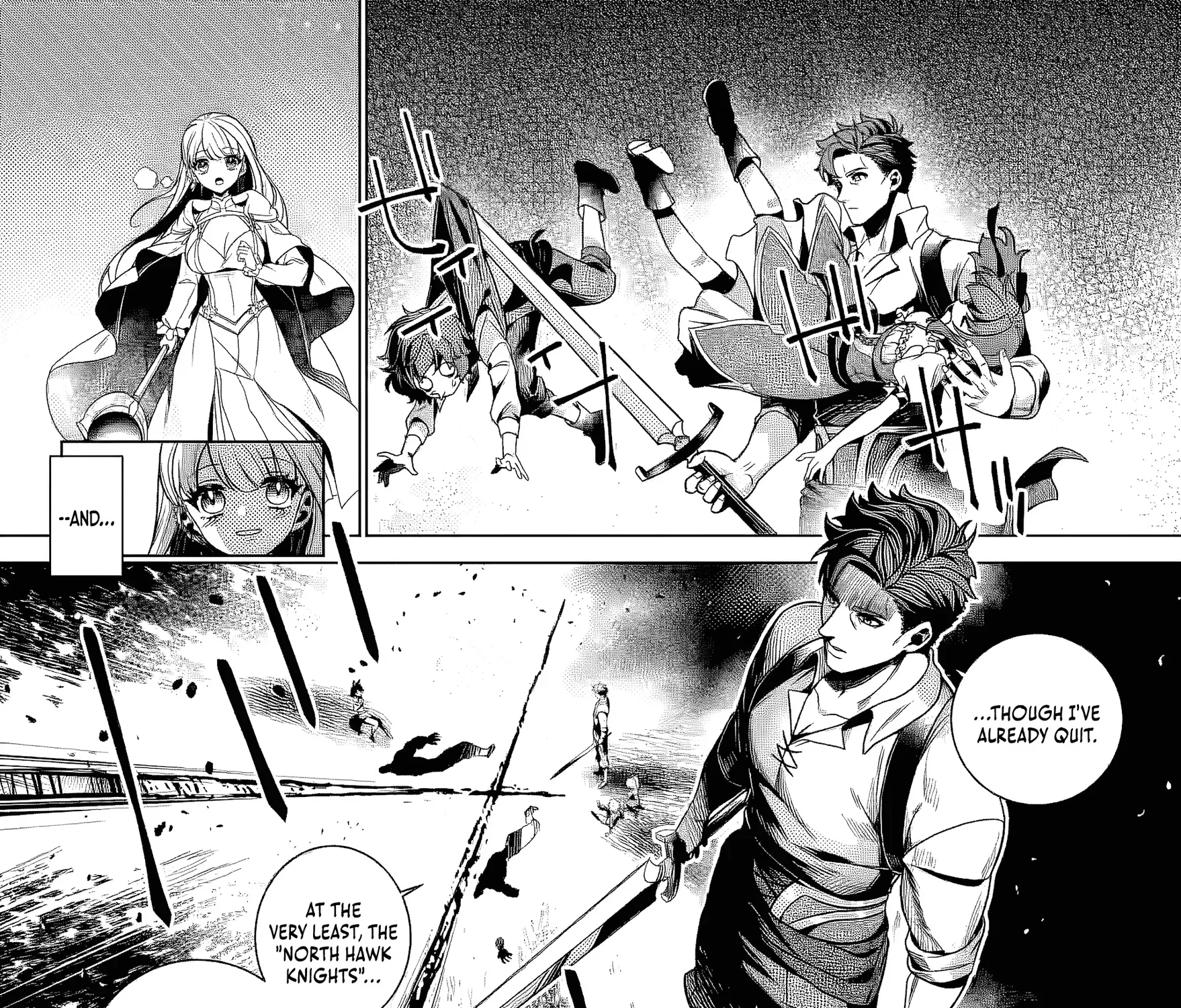 Netorare Tsuihousareta Saikyou Kishi Danchou no Ossan, Katainaka de Eiyuu ni Matsuriagerareru Chapter 3.3 page 16 - 