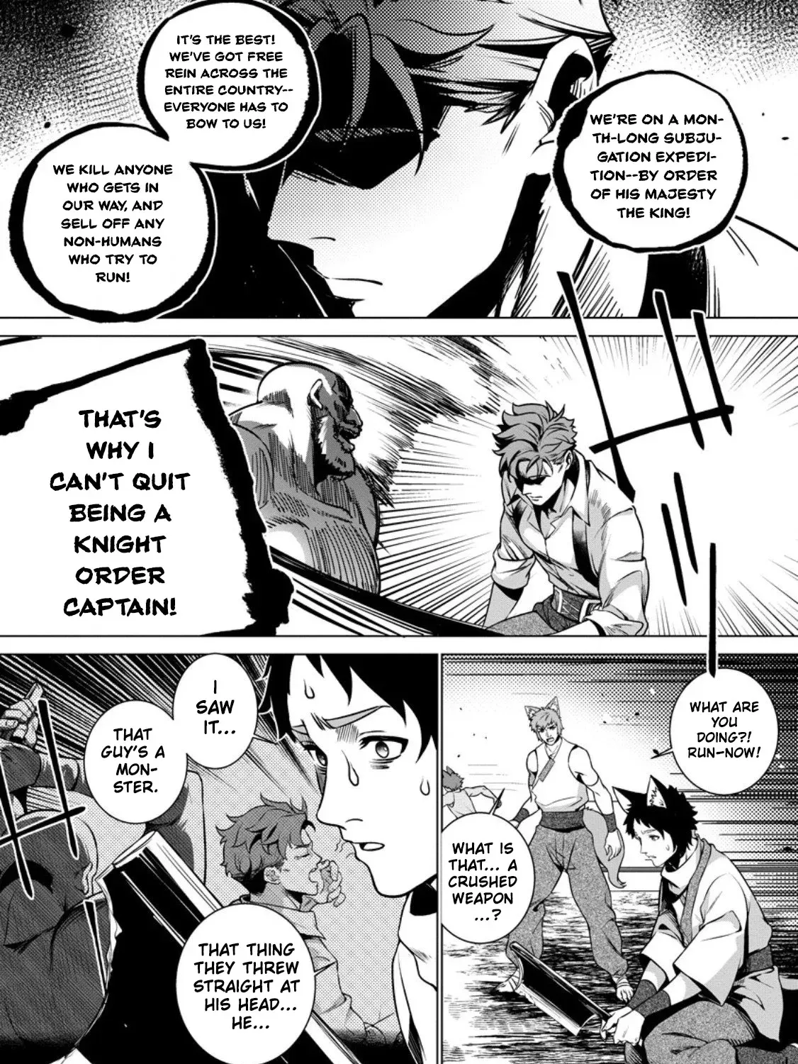 Netorare Tsuihousareta Saikyou Kishi Danchou no Ossan, Katainaka de Eiyuu ni Matsuriagerareru Chapter 3 page 49 - 