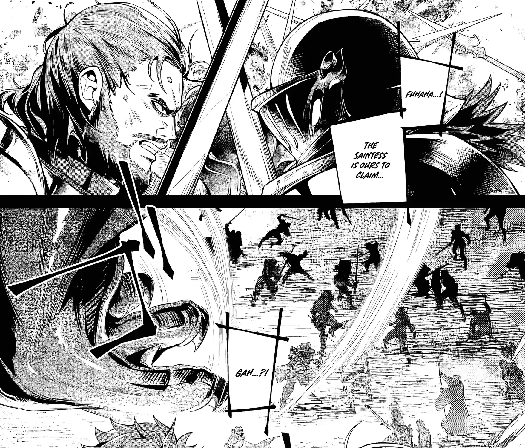Netorare Tsuihousareta Saikyou Kishi Danchou no Ossan, Katainaka de Eiyuu ni Matsuriagerareru Chapter 5.1 page 4 - 