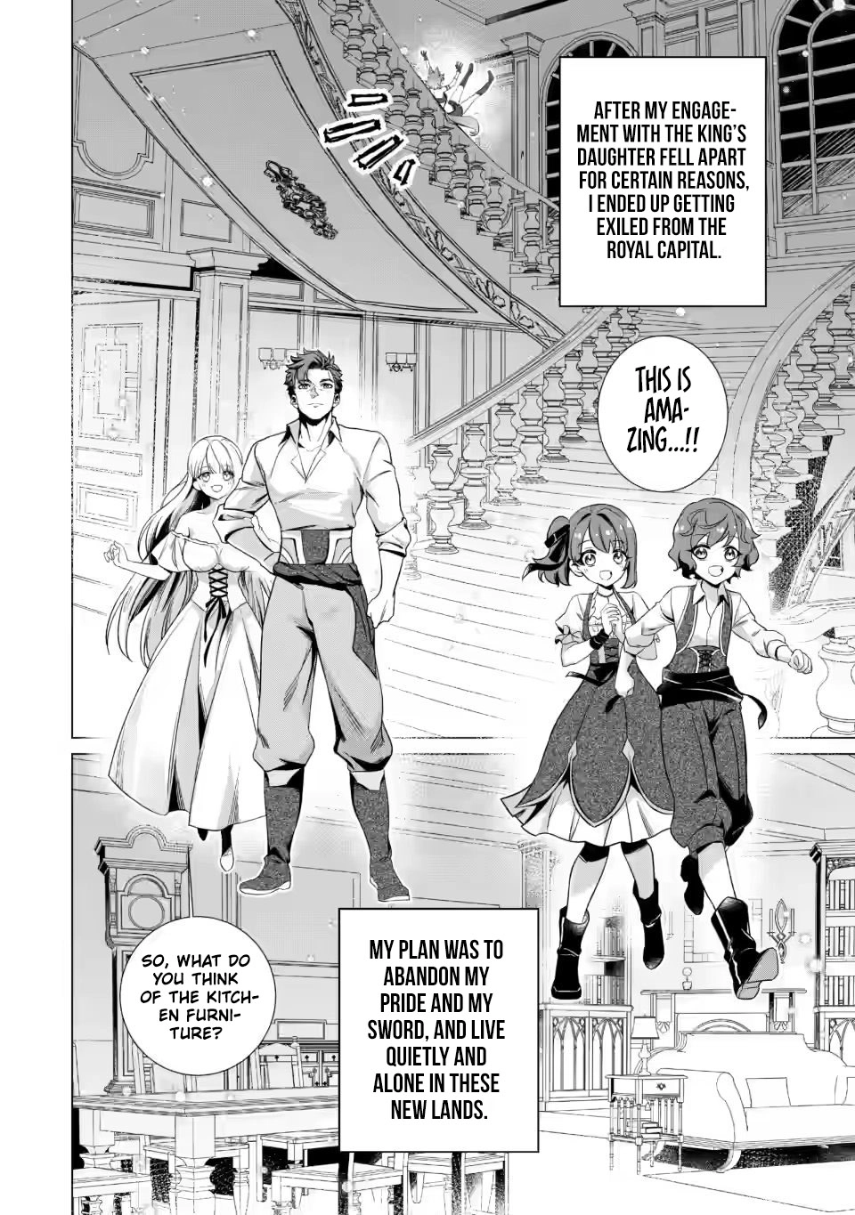 Netorare Tsuihousareta Saikyou Kishi Danchou no Ossan, Katainaka de Eiyuu ni Matsuriagerareru Chapter 6 page 6 - 