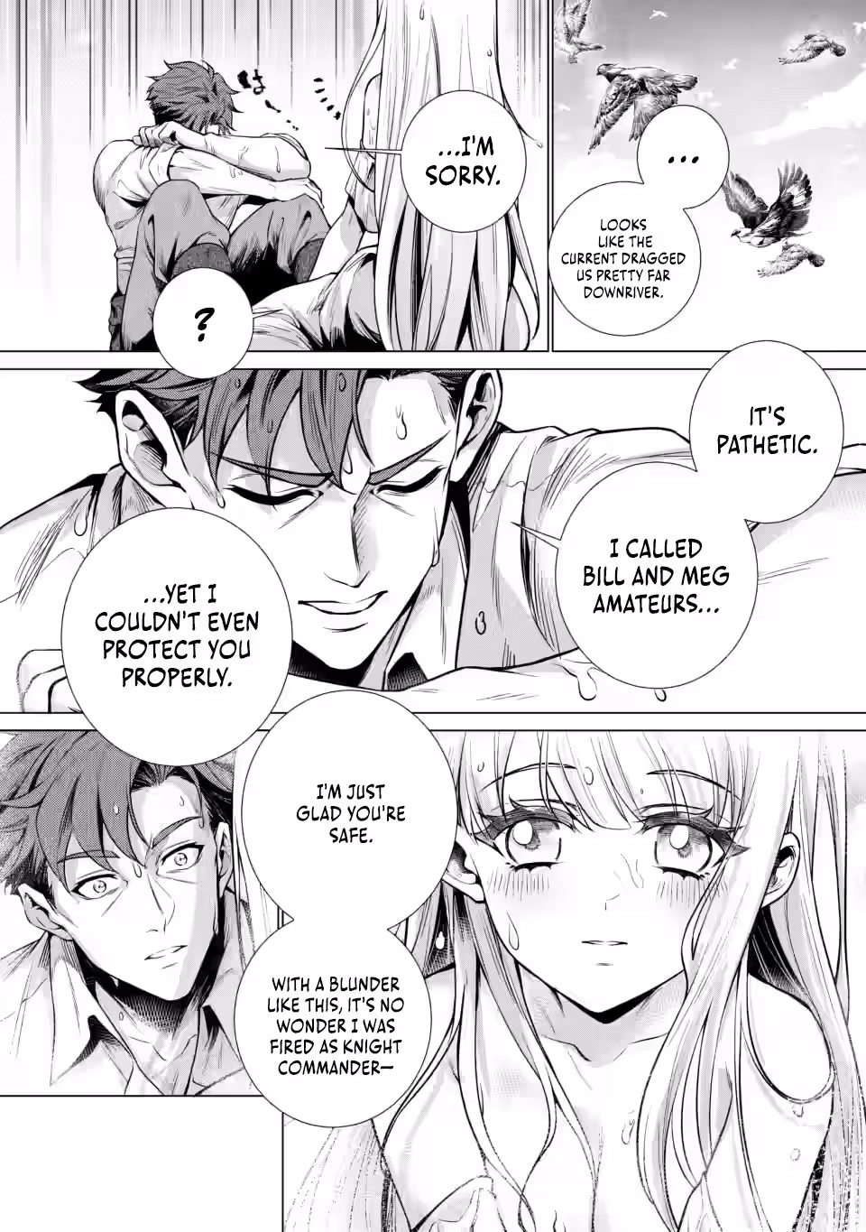 Netorare Tsuihousareta Saikyou Kishi Danchou no Ossan, Katainaka de Eiyuu ni Matsuriagerareru Chapter 7.3 page 3 - 
