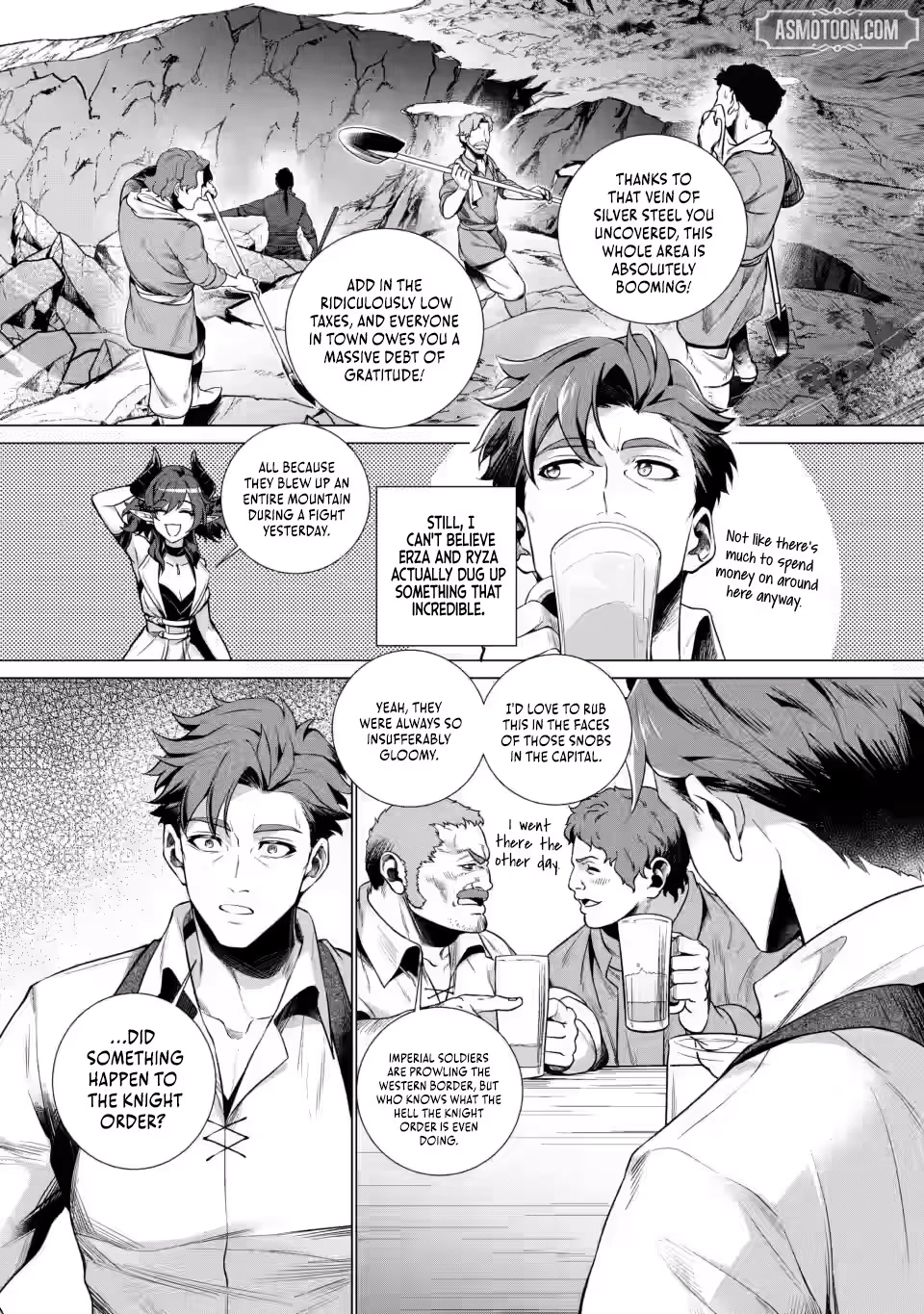 Netorare Tsuihousareta Saikyou Kishi Danchou no Ossan, Katainaka de Eiyuu ni Matsuriagerareru Chapter 7.3 page 10 - 