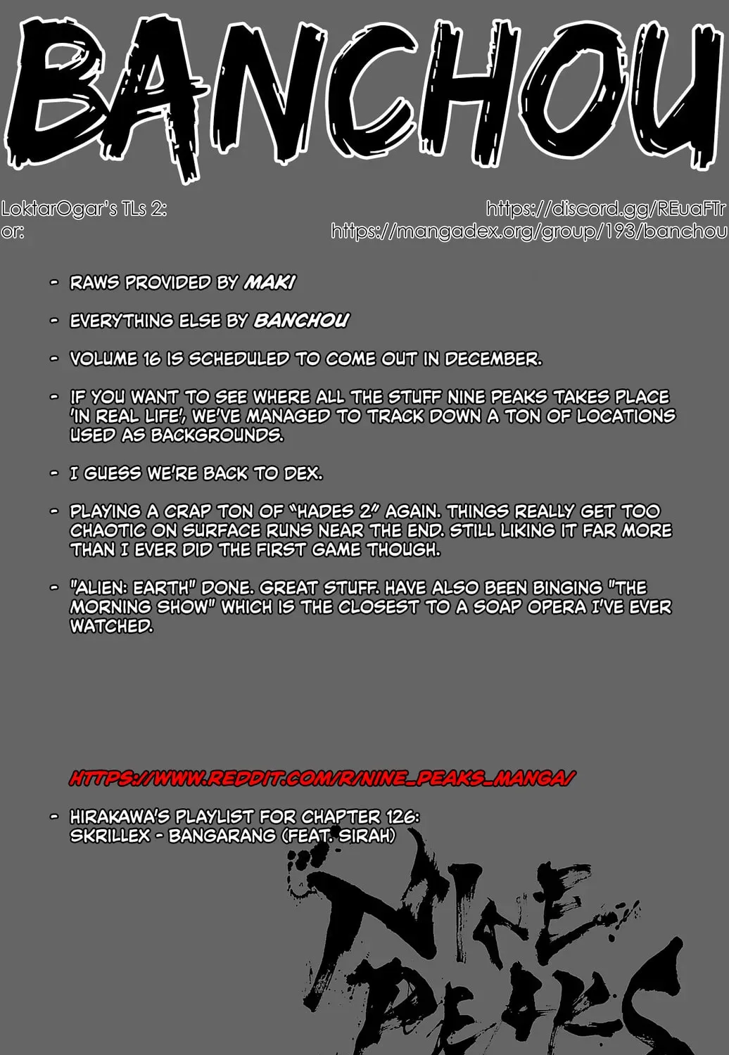 Nine Peaks Chapter 11.1 page 1 - 