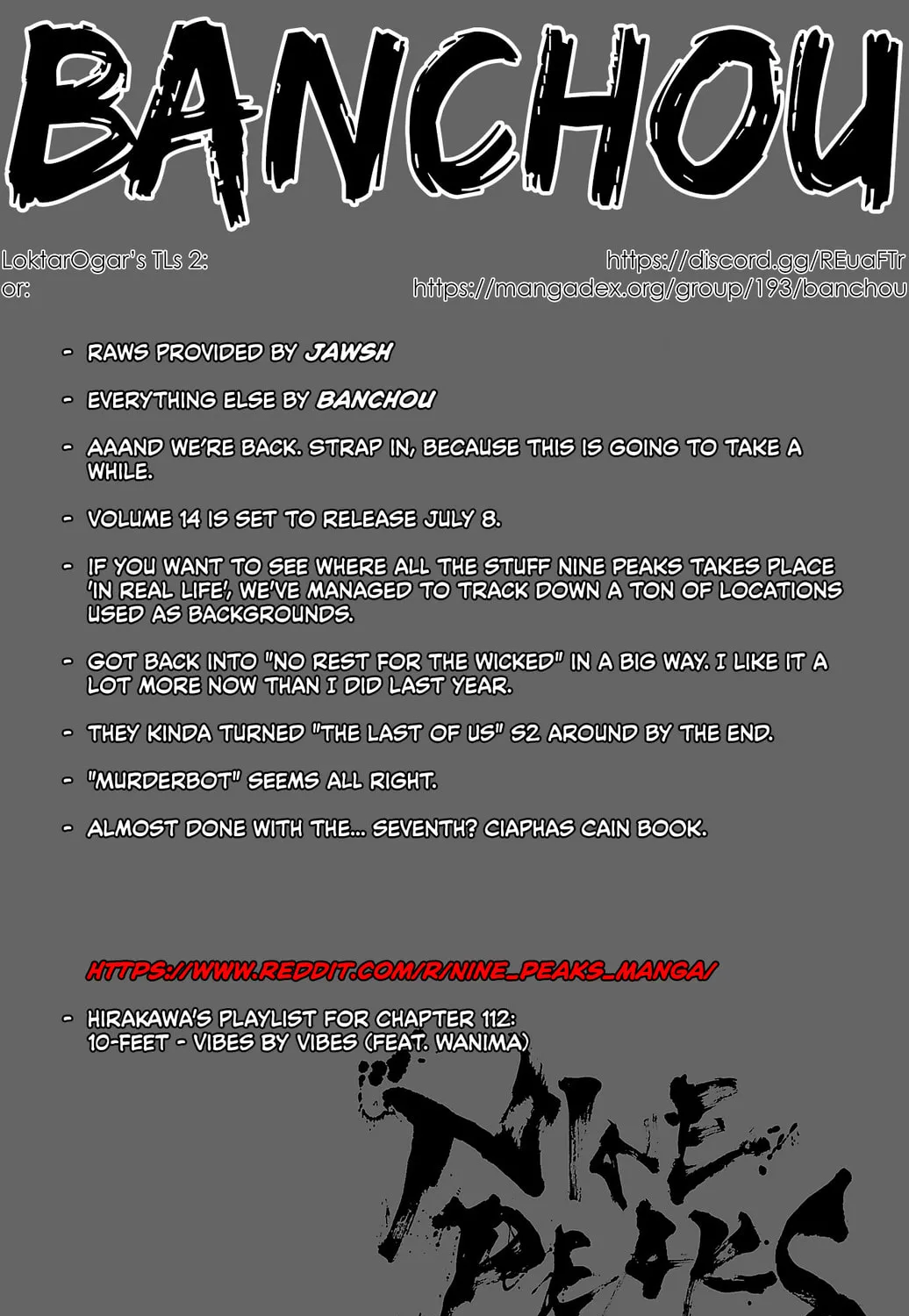 Nine Peaks Chapter 112 page 1 - 
