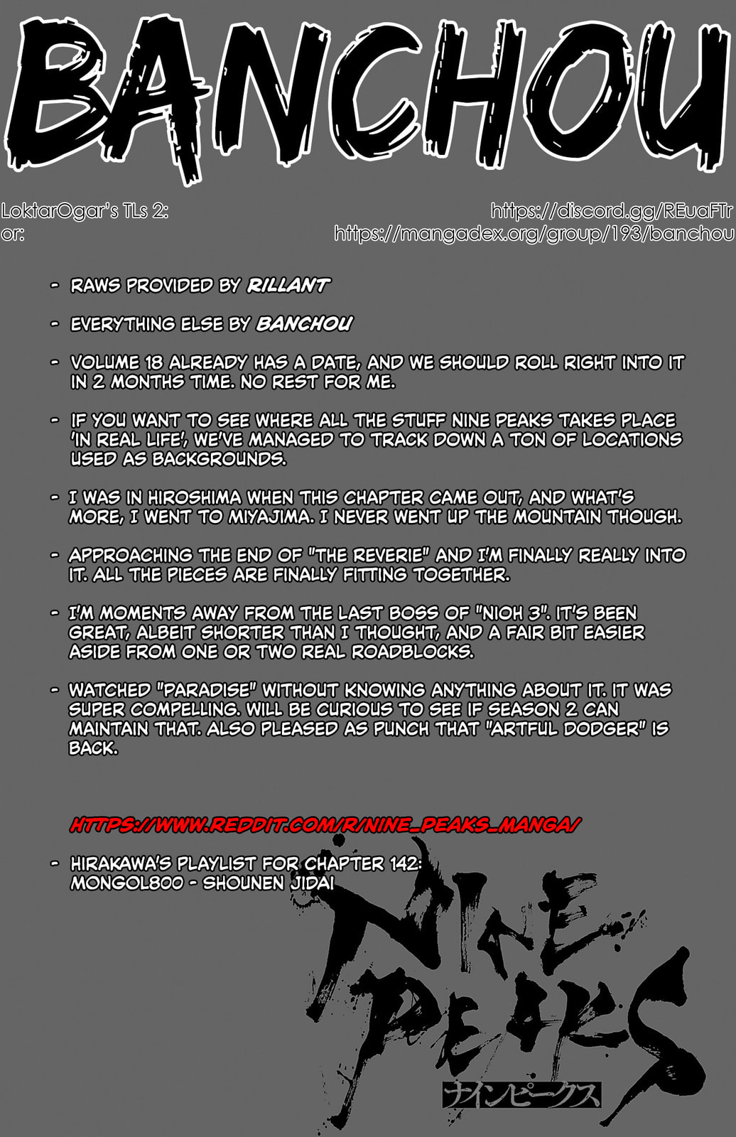 Nine Peaks Chapter 142 page 1 - 