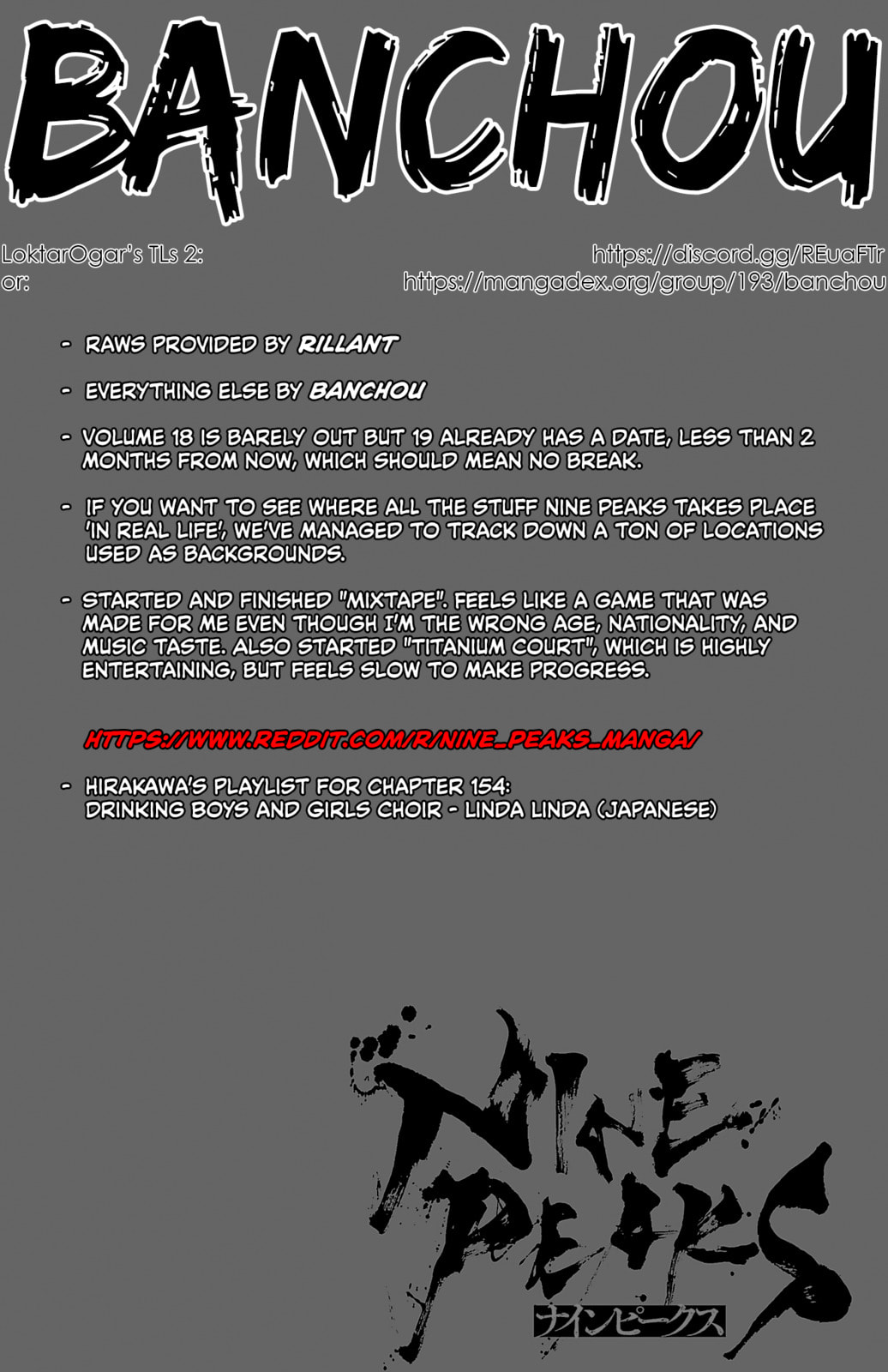Nine Peaks Chapter 154 page 1 - 