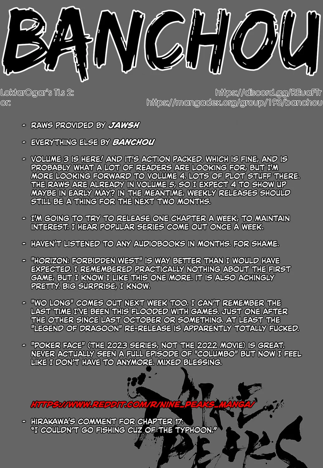 Nine Peaks Chapter 17 page 1 - 
