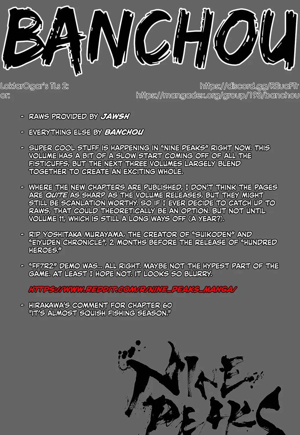 Nine Peaks Chapter 2000.1 page 1 - 