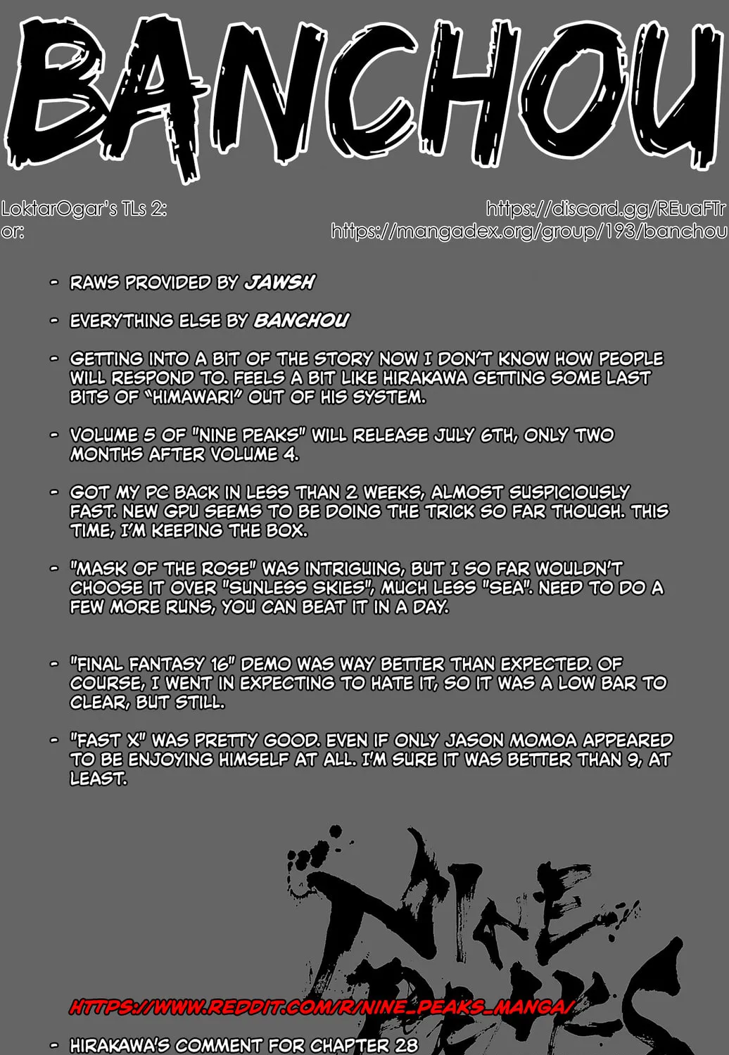Nine Peaks Chapter 28 page 1 - 