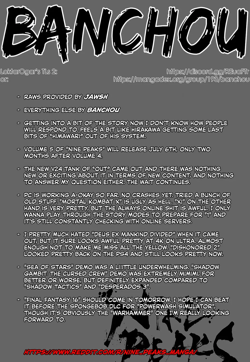 Nine Peaks Chapter 29 page 1 - 