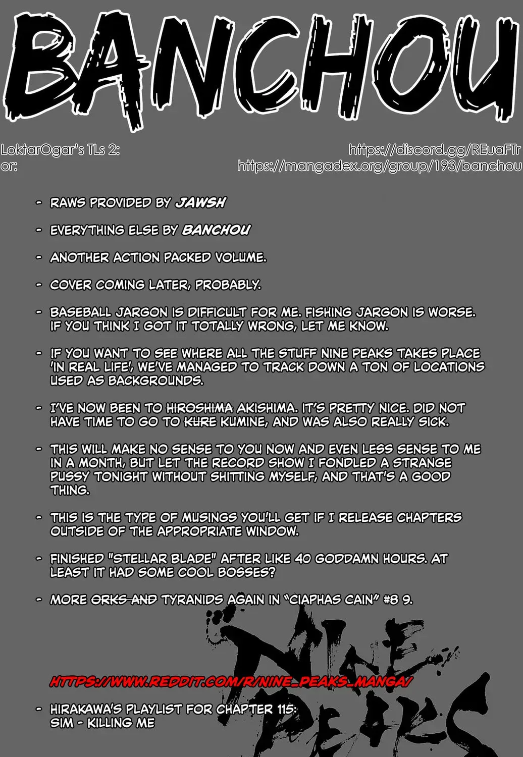 Nine Peaks Chapter 31.1 page 1 - 