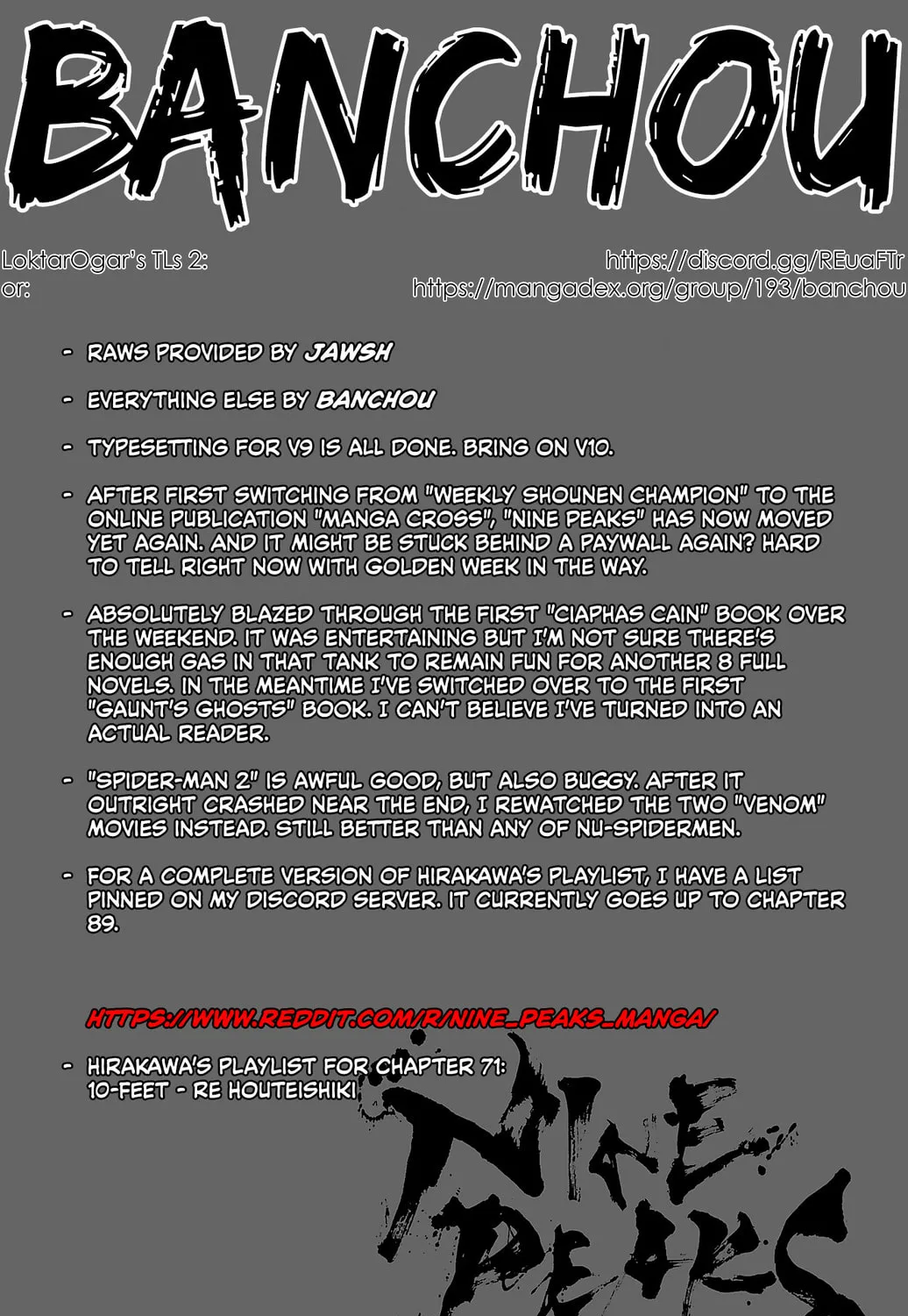Nine Peaks Chapter 71 page 1 - 