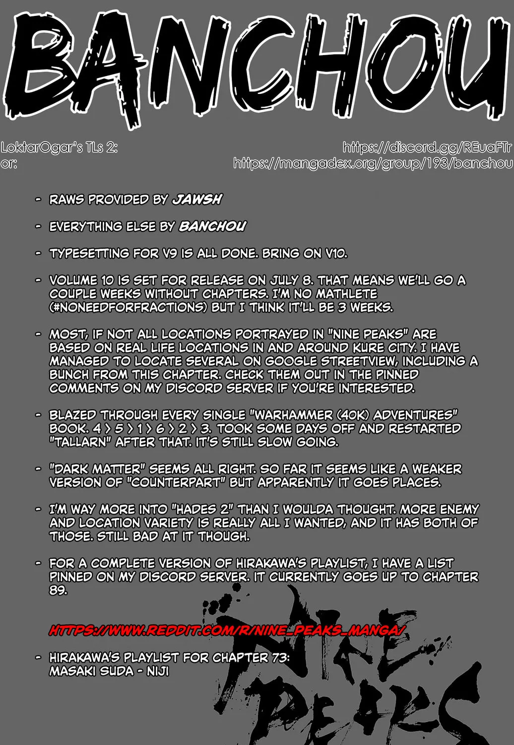 Nine Peaks Chapter 73 page 1 - 