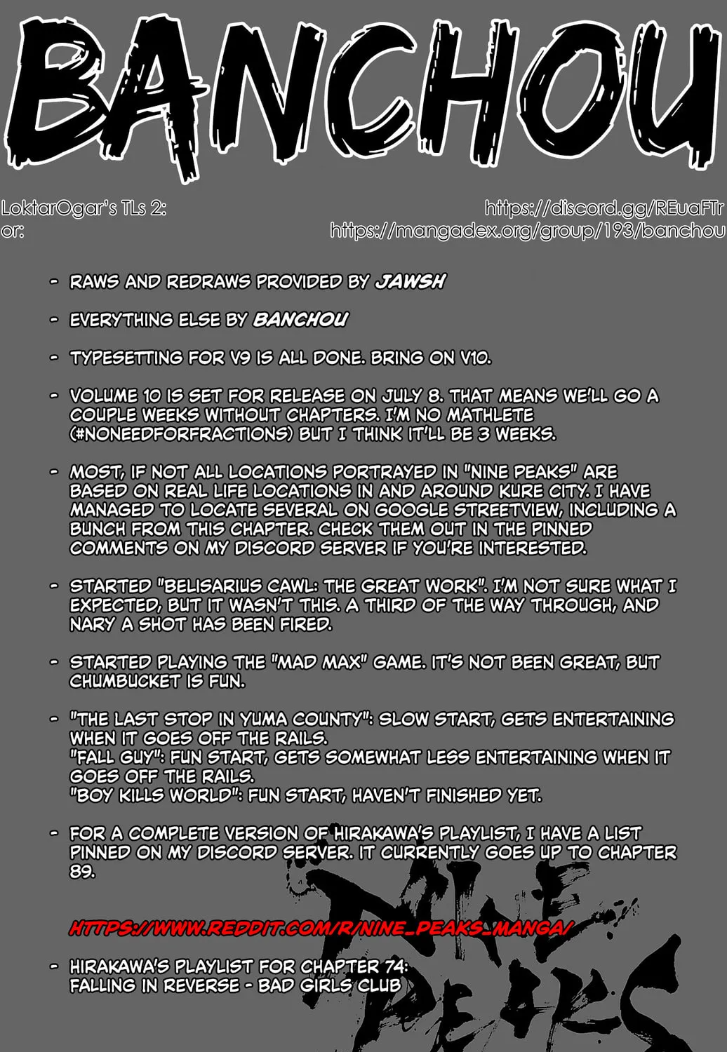 Nine Peaks Chapter 74 page 1 - 