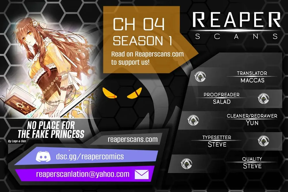 No Place for the Fake Princess Chapter 4 page 1 - 