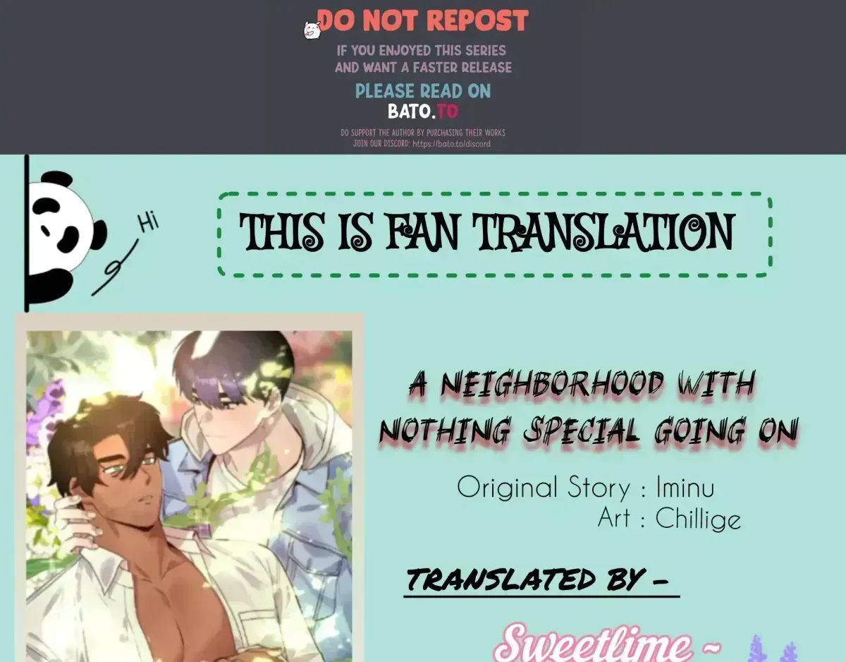 Nothing special in the neighborhood Chapter 1.9 page 1 - 