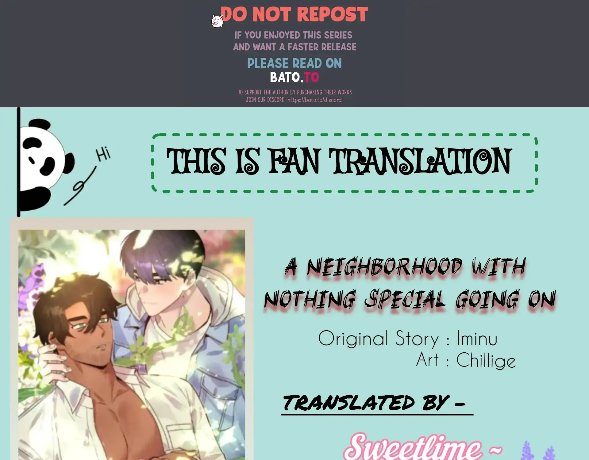Nothing special in the neighborhood Chapter 7 page 1 - 