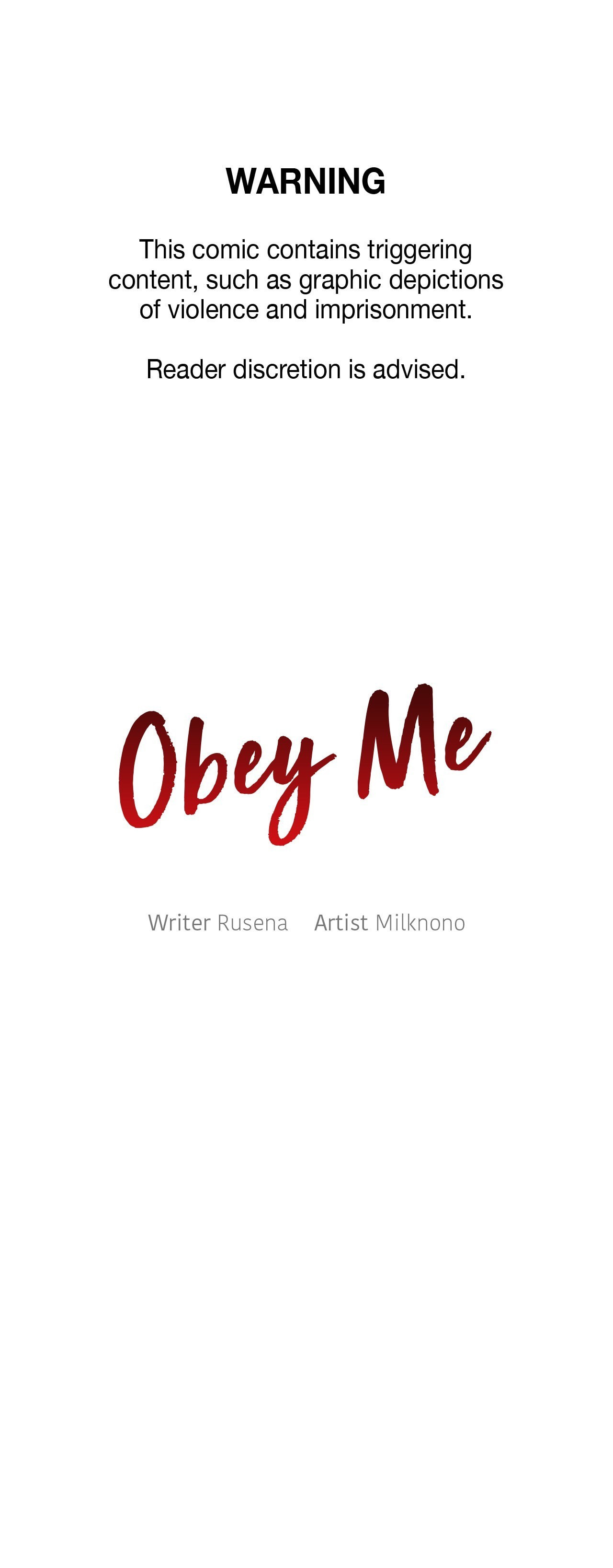 Obey Me Chapter 25 page 1 - 