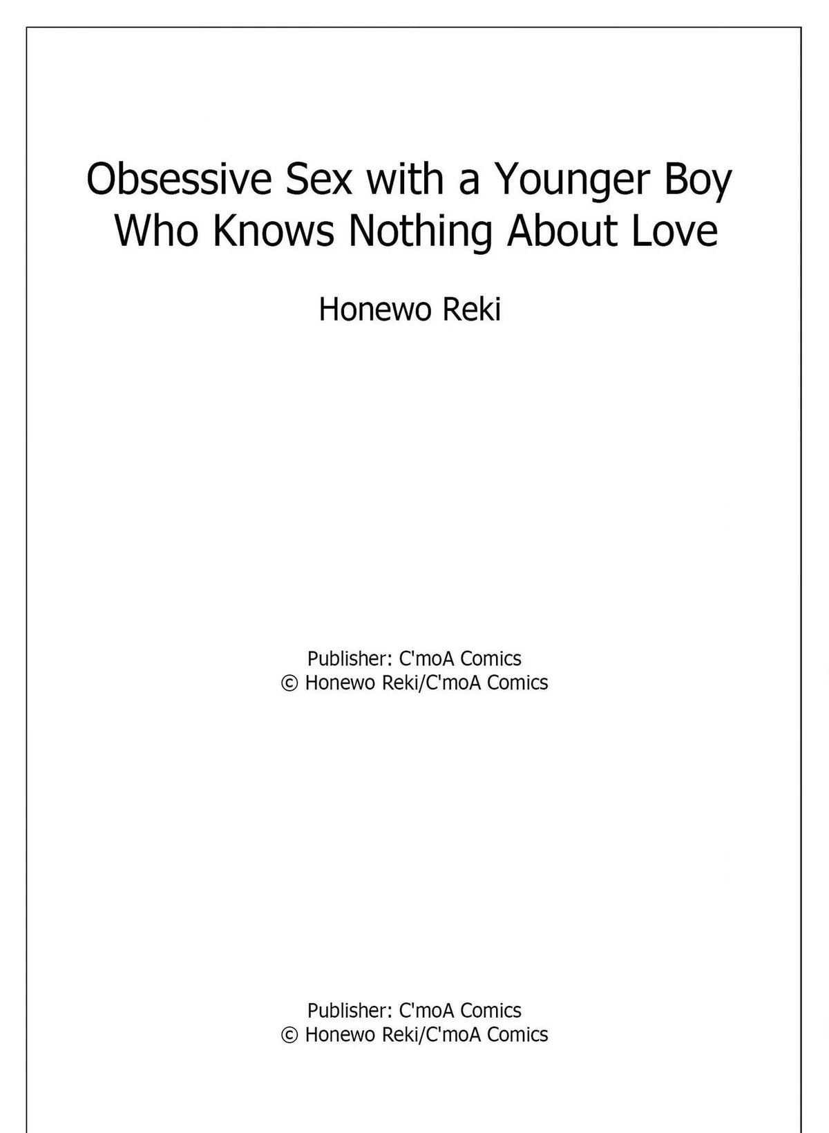 Obsessive Sex with a Younger Boy Who Knows Nothing About Love Chapter 3 page 26 - 